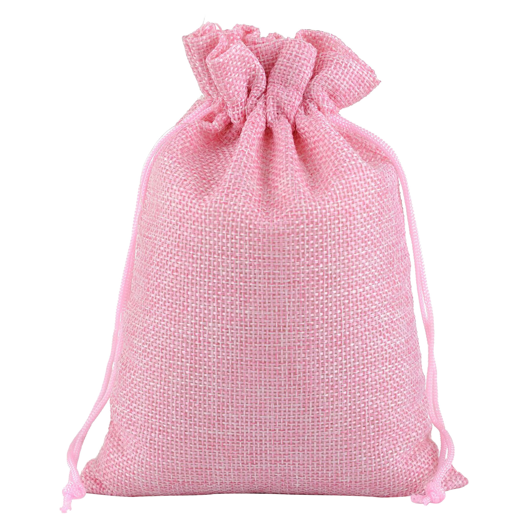 FlyFlyPromos - Burlap Drawstring Bag Image 6 - Promotional Product
