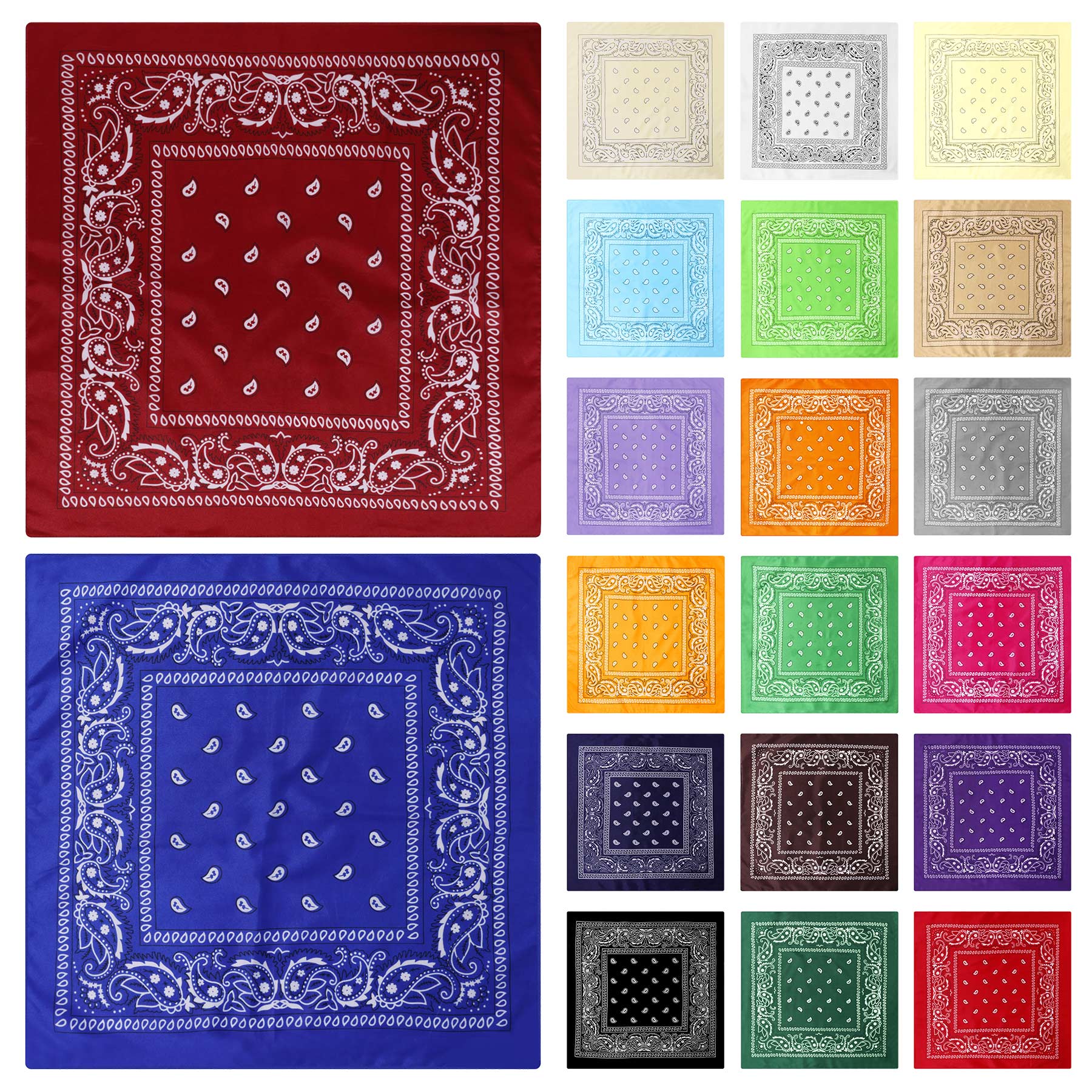 FlyFlyPromos - Full Color Printed Cotton Bandana - Promotional Product