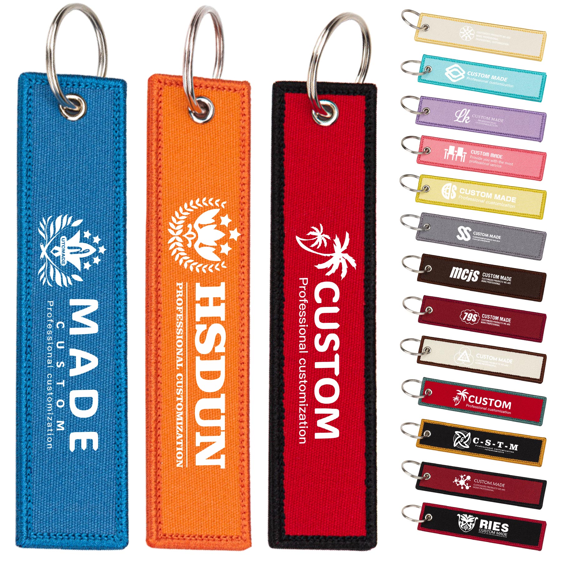 FlyFlyPromos - Custom Embroidered Keyrings - Promotional Product