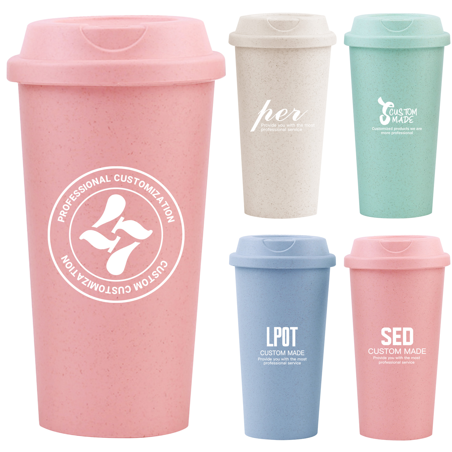 16oz Wheat Straw Coffee Cup