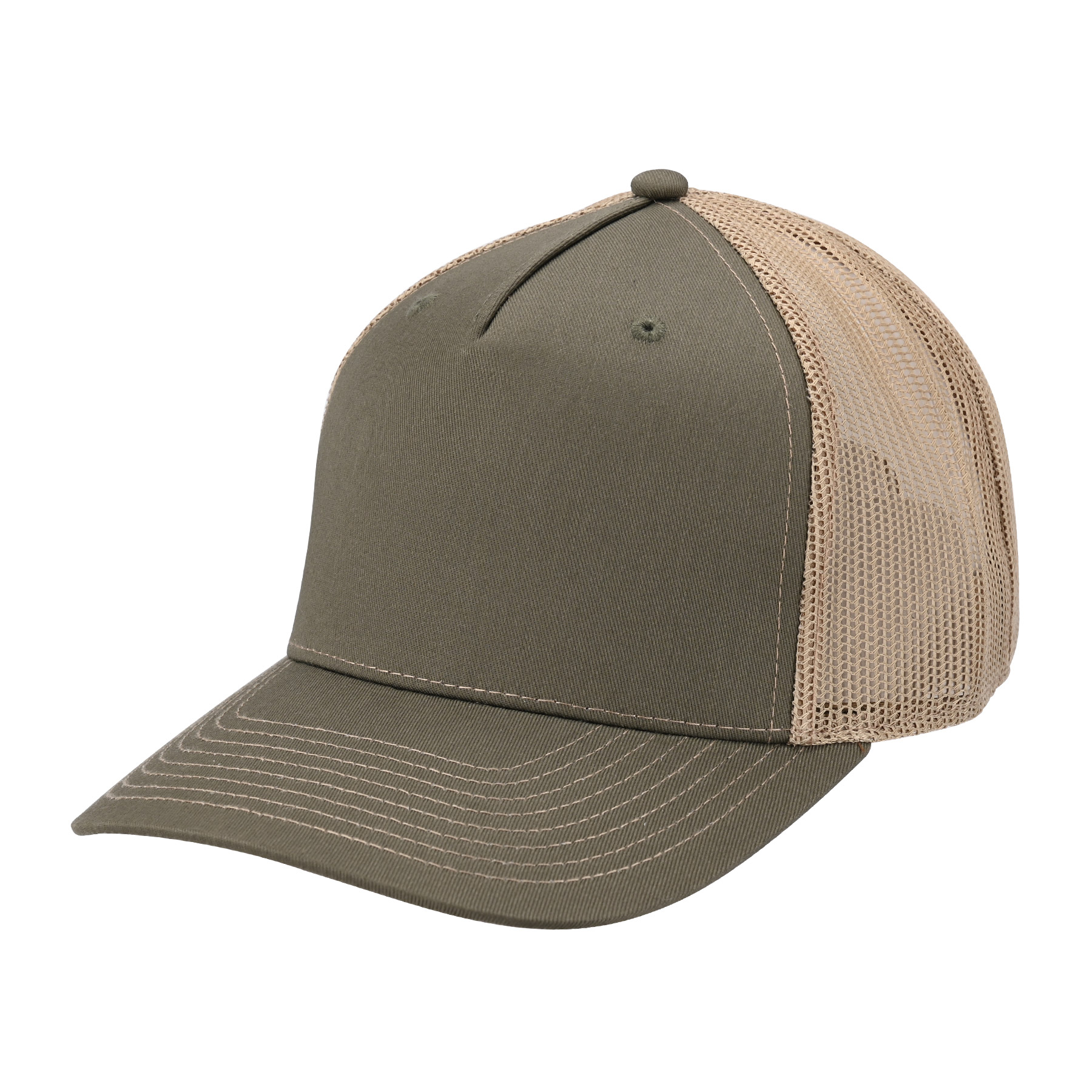 FlyFlyPromos - Cotton Mesh Trucker Cap With Plastic Snapback Image 8 - Promotional Product