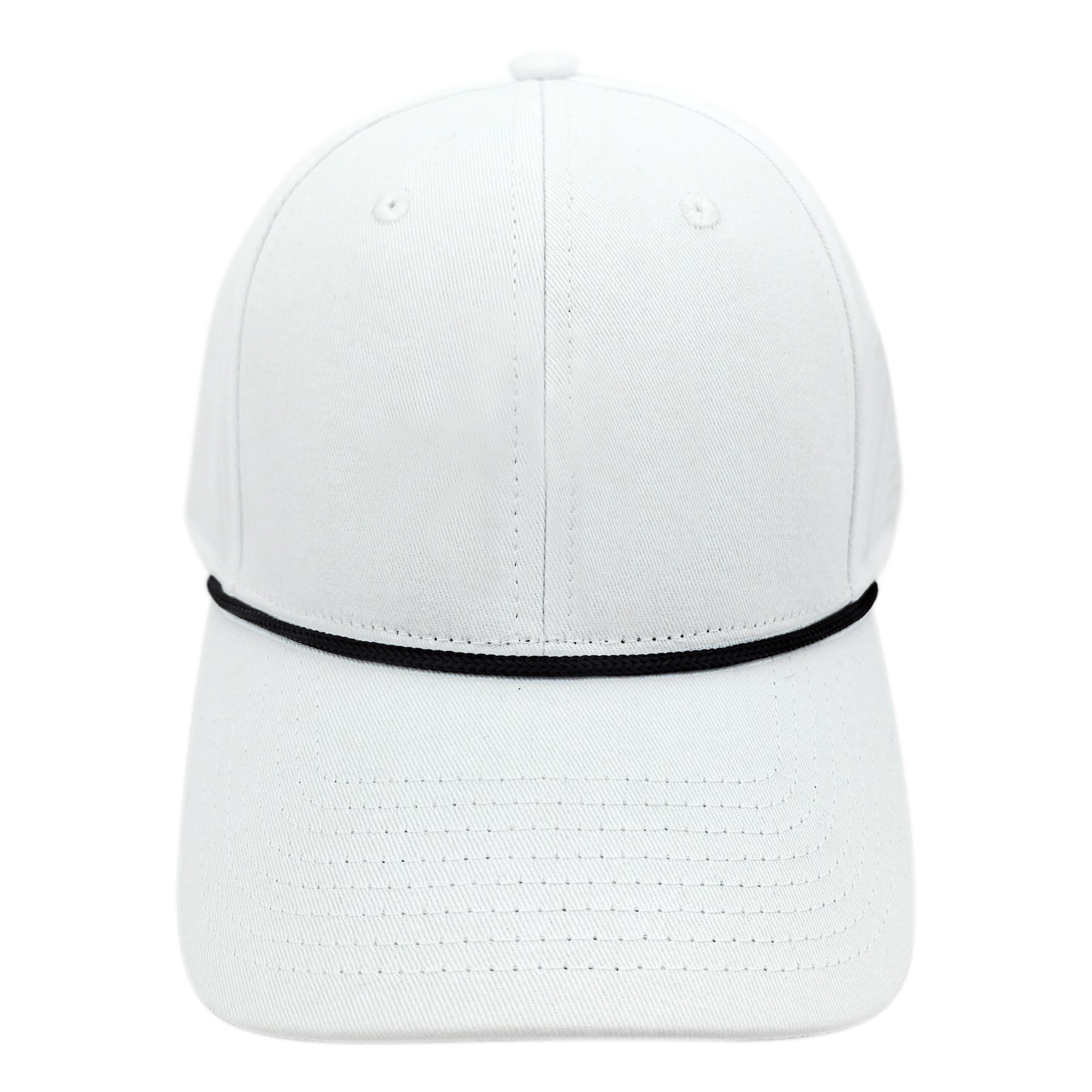 FlyFlyPromos - 3D Embroidery Cotton Cap With Rope Accent & Velcro Closure Image 10 - Promotional Product