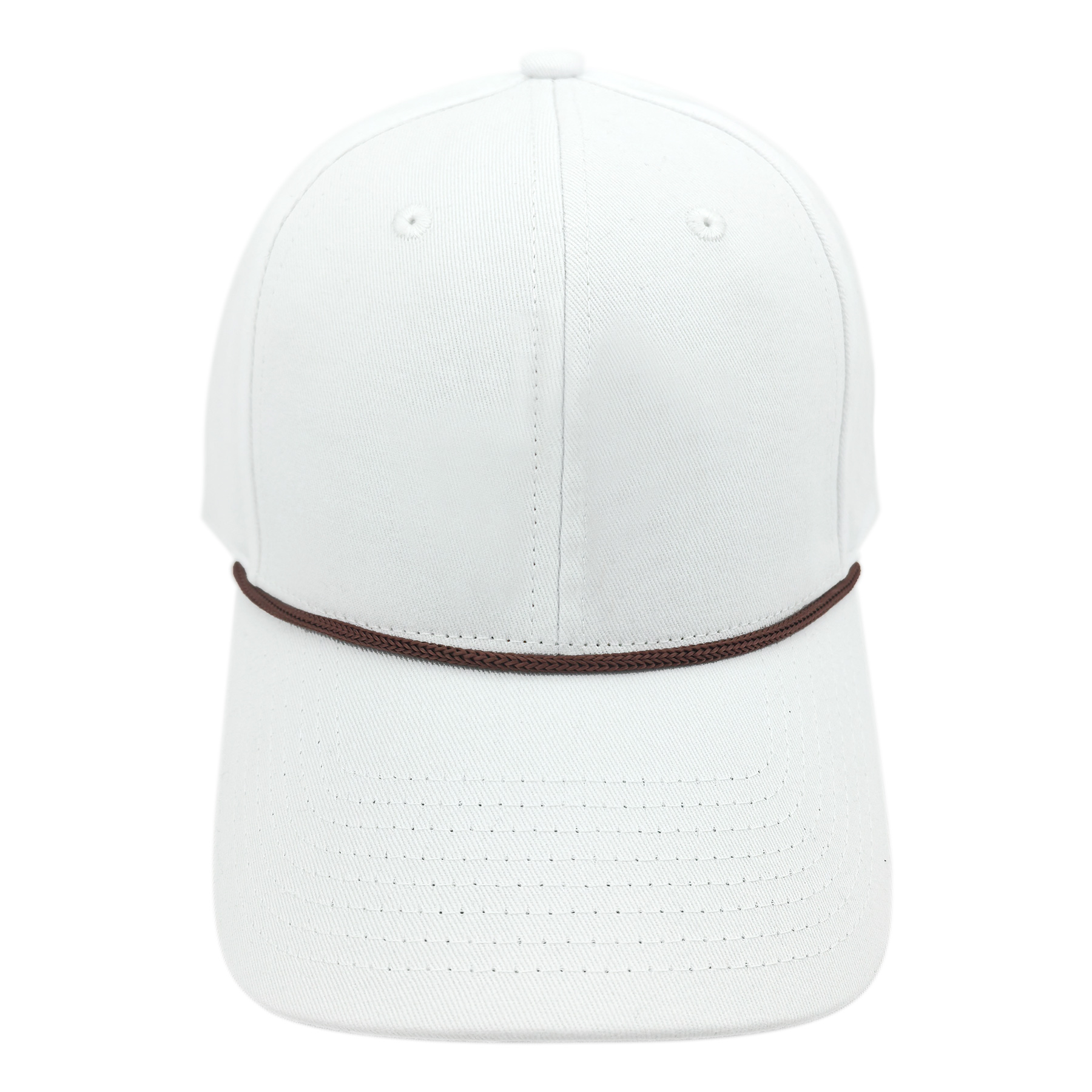 FlyFlyPromos - 3D Embroidery Cotton Cap With Rope Accent & Velcro Closure Image 8 - Promotional Product