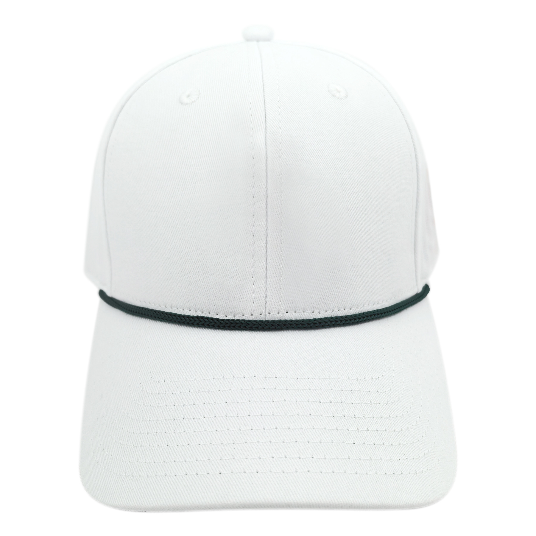 FlyFlyPromos - 3D Embroidery Cotton Cap With Rope Accent & Velcro Closure Image 7 - Promotional Product