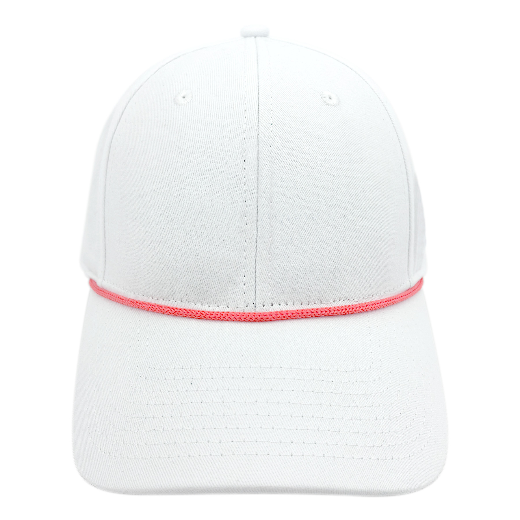 FlyFlyPromos - 3D Embroidery Cotton Cap With Rope Accent & Velcro Closure Image 5 - Promotional Product