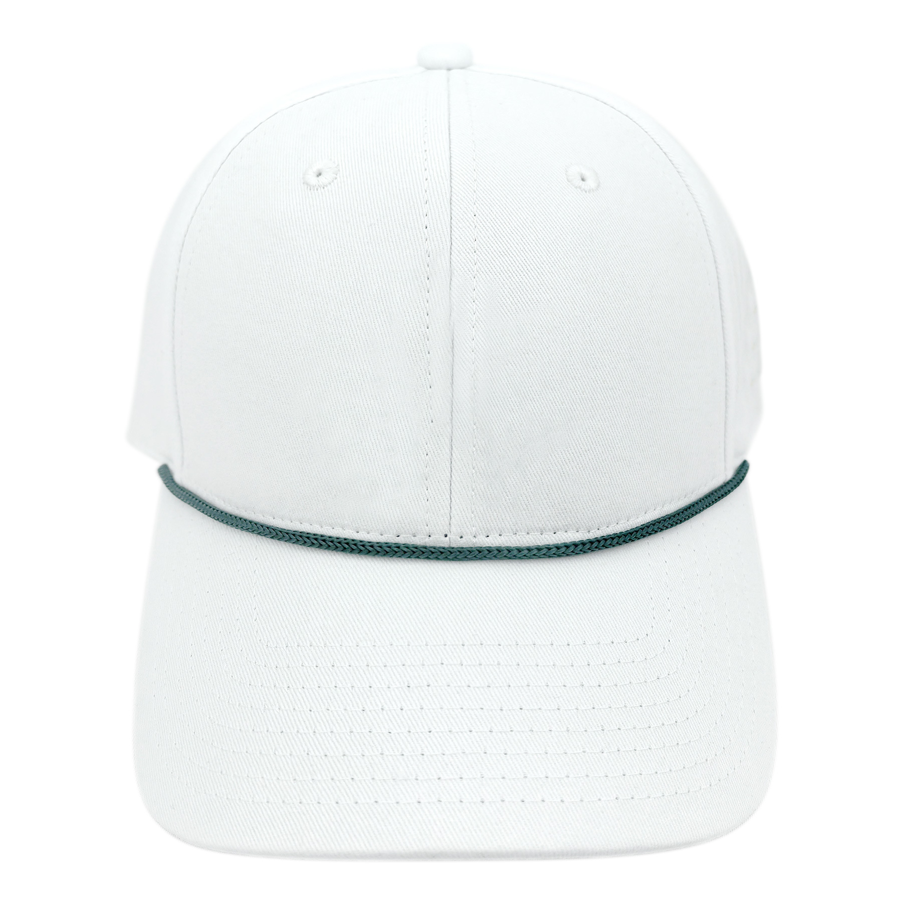 FlyFlyPromos - 3D Embroidery Cotton Cap With Rope Accent & Velcro Closure Image 2 - Promotional Product
