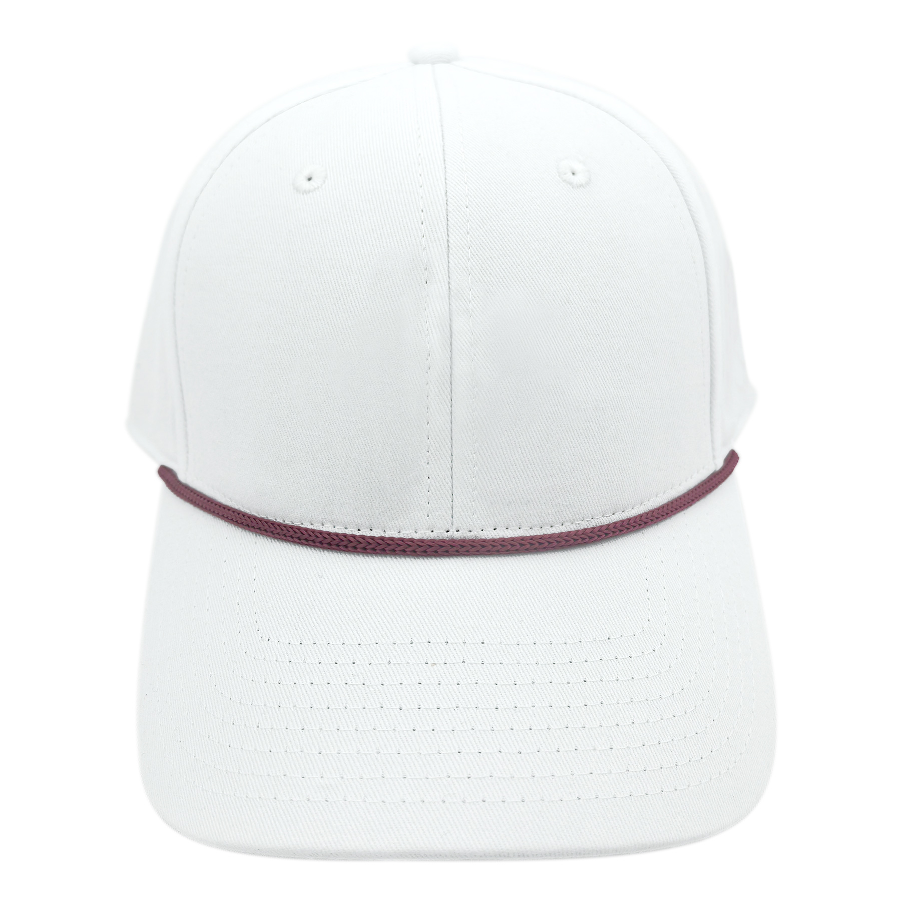 FlyFlyPromos - 3D Embroidery Cotton Cap With Rope Accent & Velcro Closure Image 4 - Promotional Product