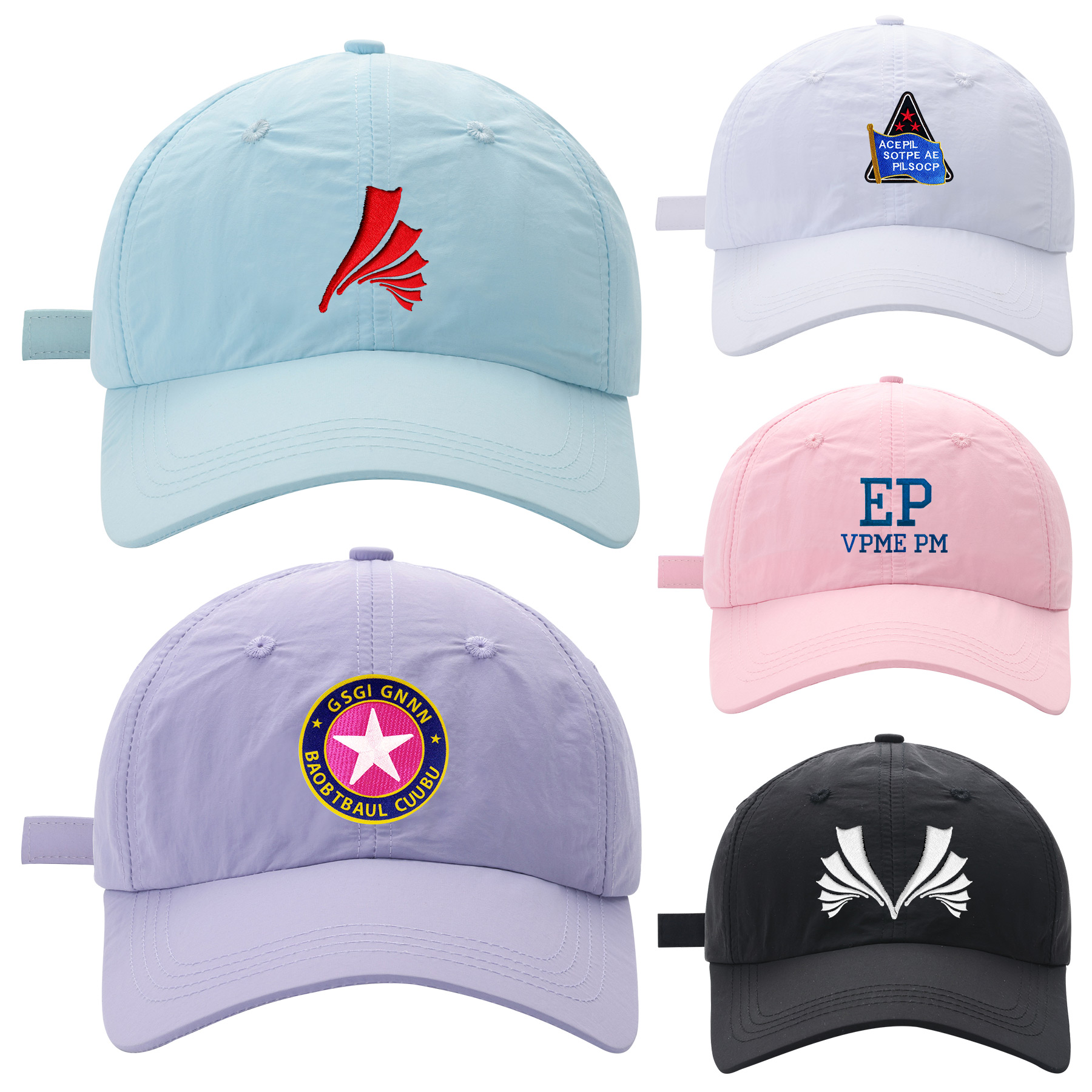 FlyFlyPromos - Moisture-Wicking Nylon Cap With Velcro Closure - Promotional Product