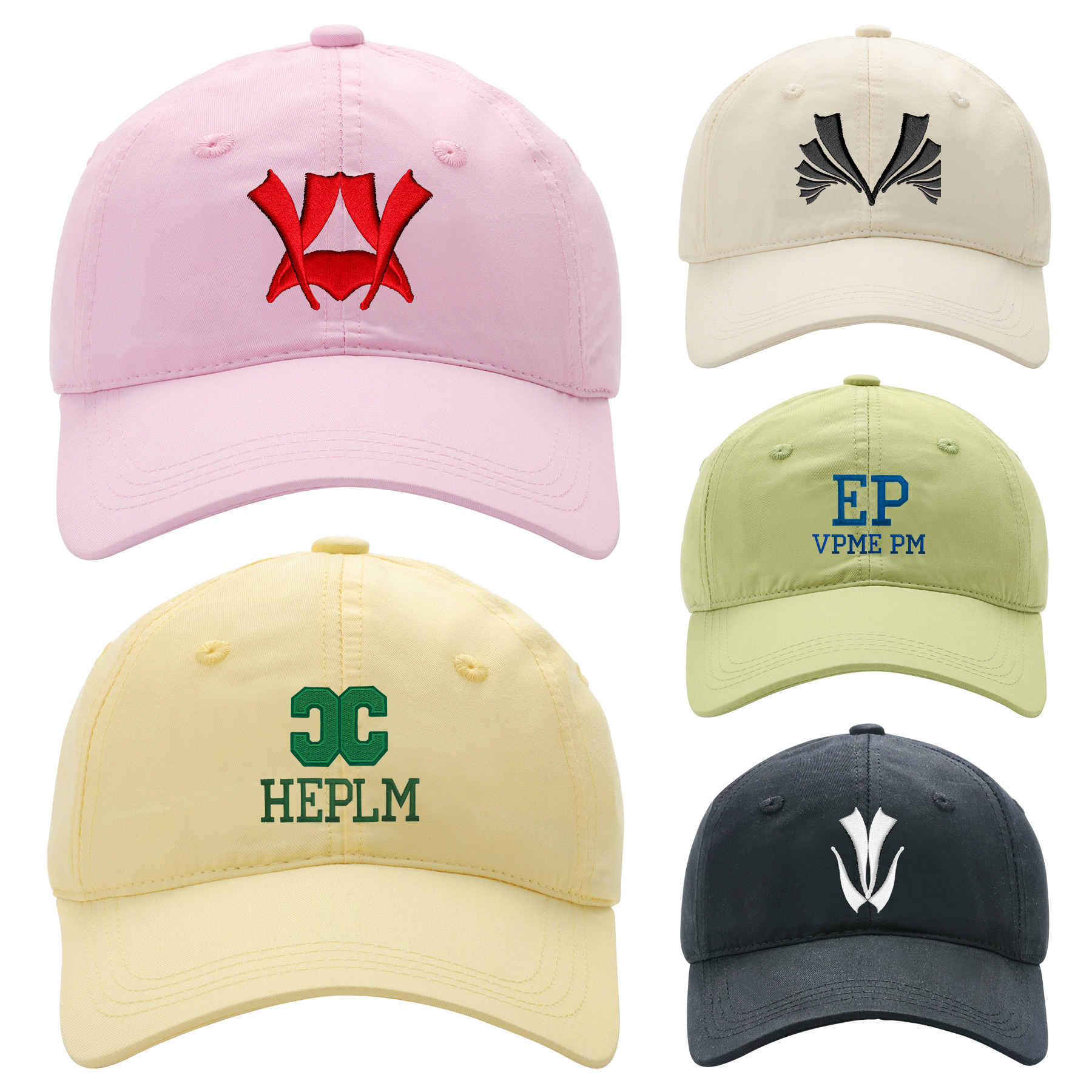 FlyFlyPromos - 6-Panel Tencel Cotton Embroidered Curved Brim Baseball Cap - Promotional Product