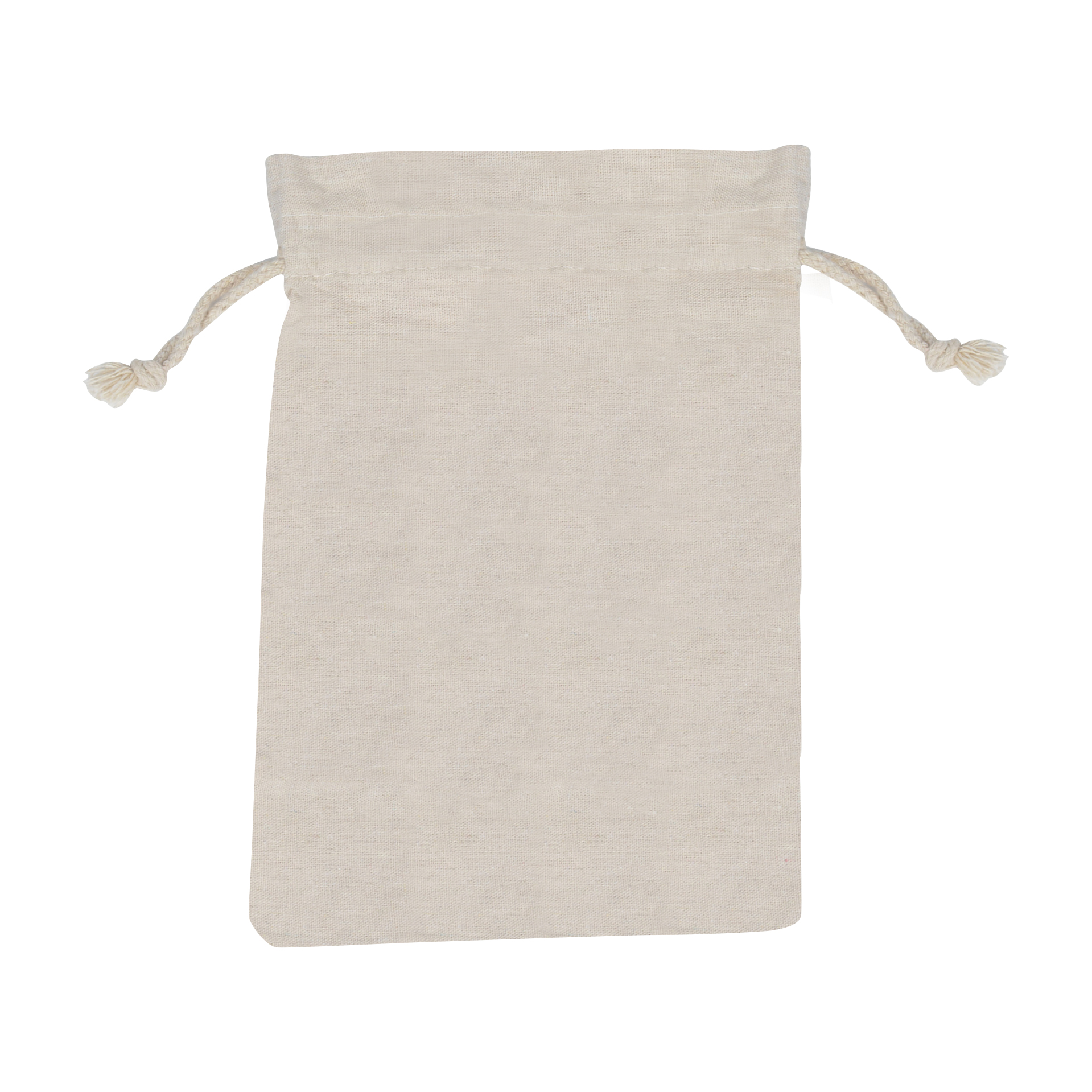 FlyFlyPromos - Natural Cotton Drawstring Bags Image 3 - Promotional Product