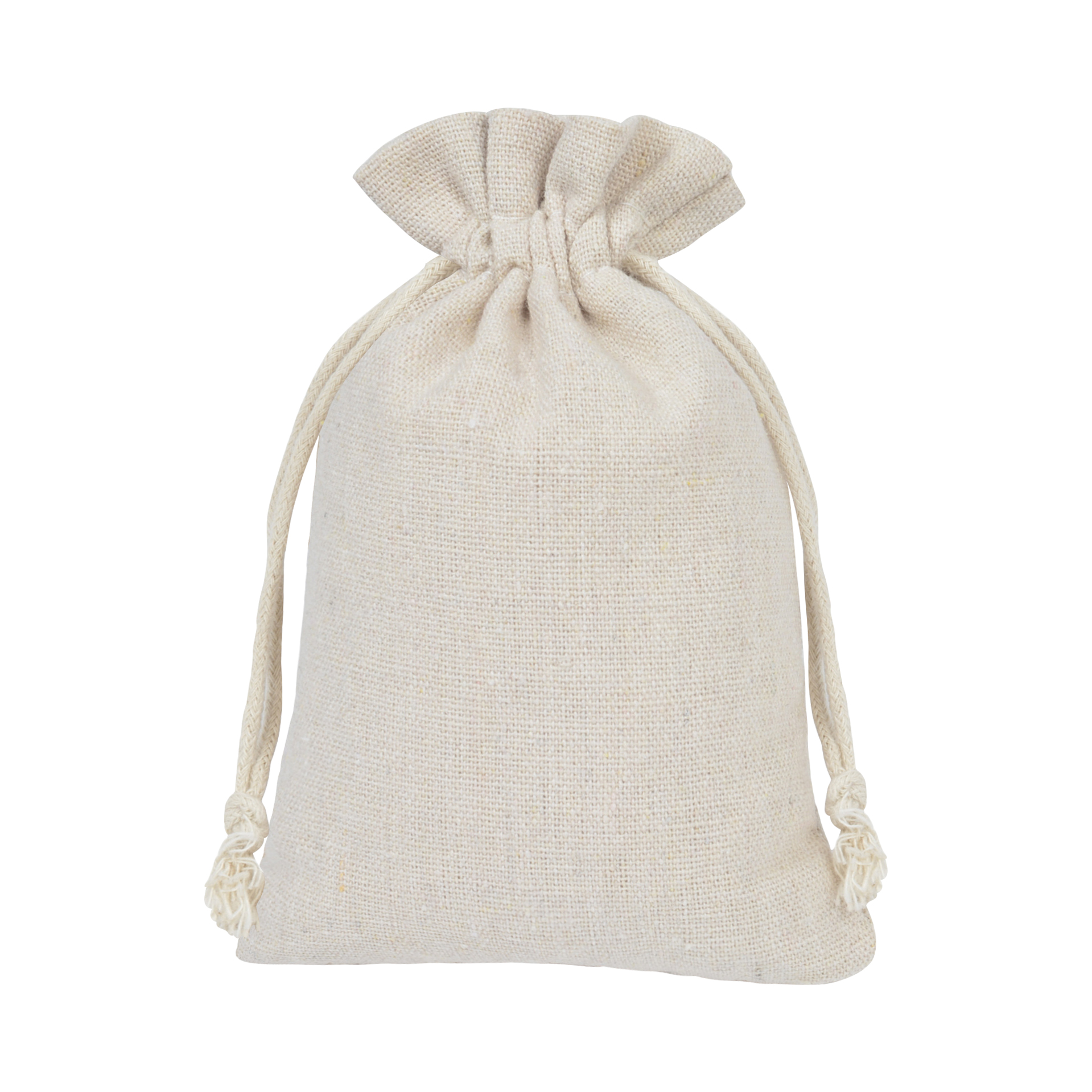 FlyFlyPromos - Natural Cotton Drawstring Bags Image 2 - Promotional Product