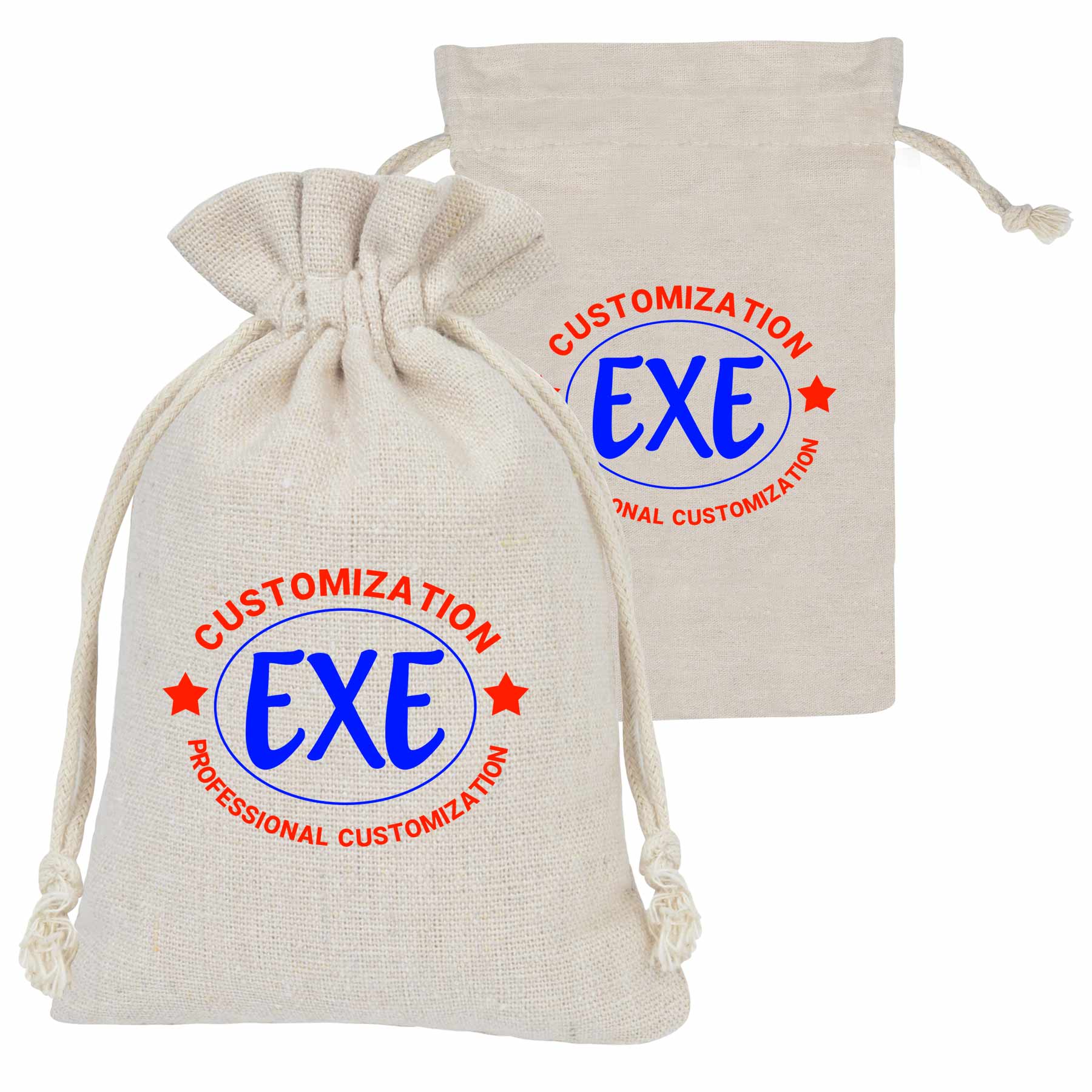 FlyFlyPromos - Natural Cotton Drawstring Bags - Promotional Product