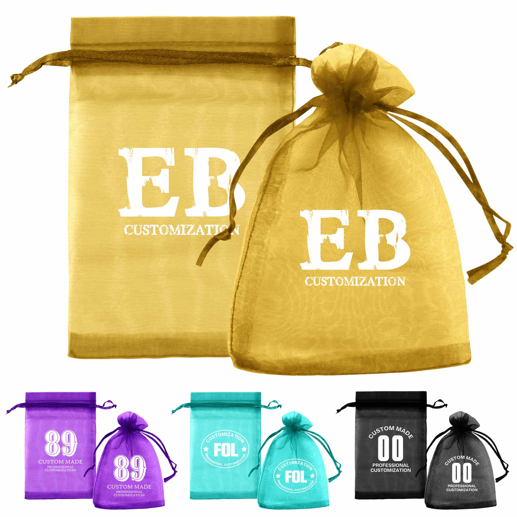 FlyFlyPromos - Organza Gift Drawstring Bag - Promotional Product