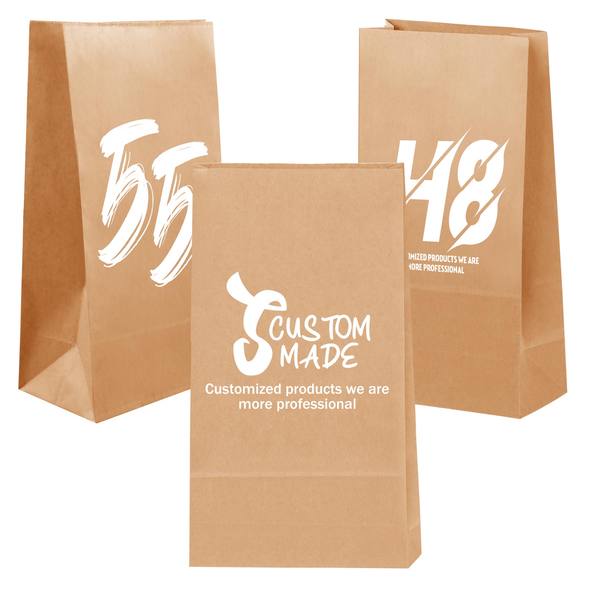 FlyFlyPromos - Kraft Paper Food Bag With Gusset - Promotional Product