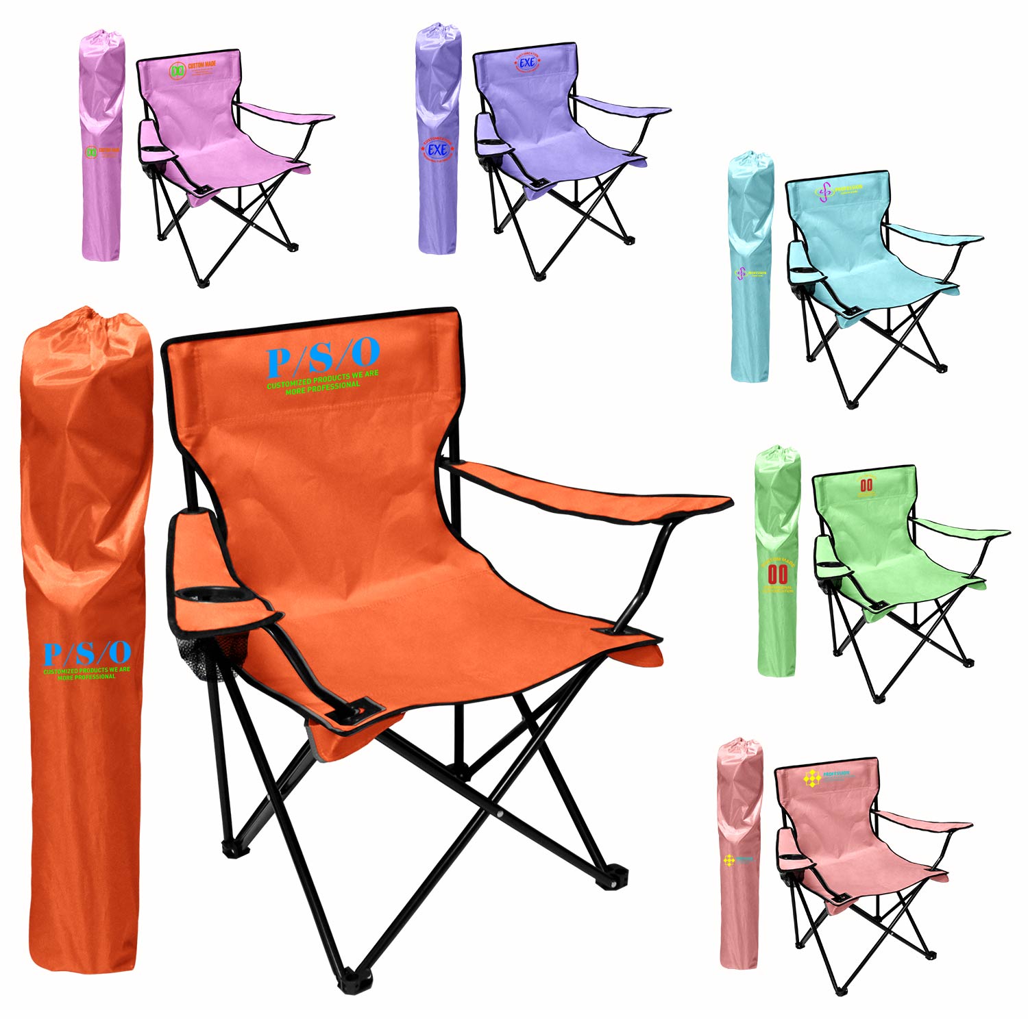 FlyFlyPromos - Foldable Outdoor Beach Chair - Promotional Product