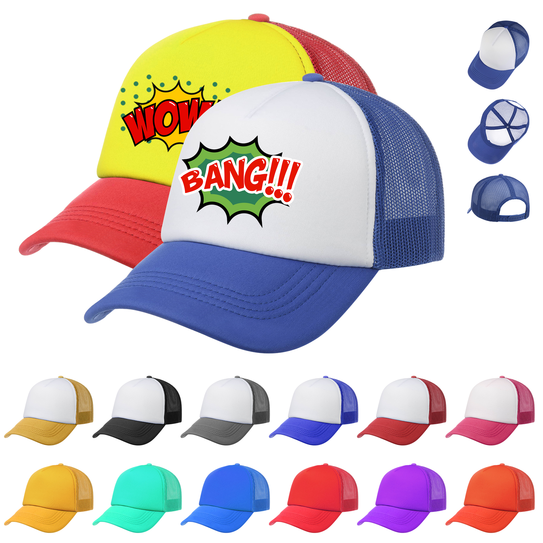FlyFlyPromos - Curved Bill Mesh Back Cap - Promotional Product