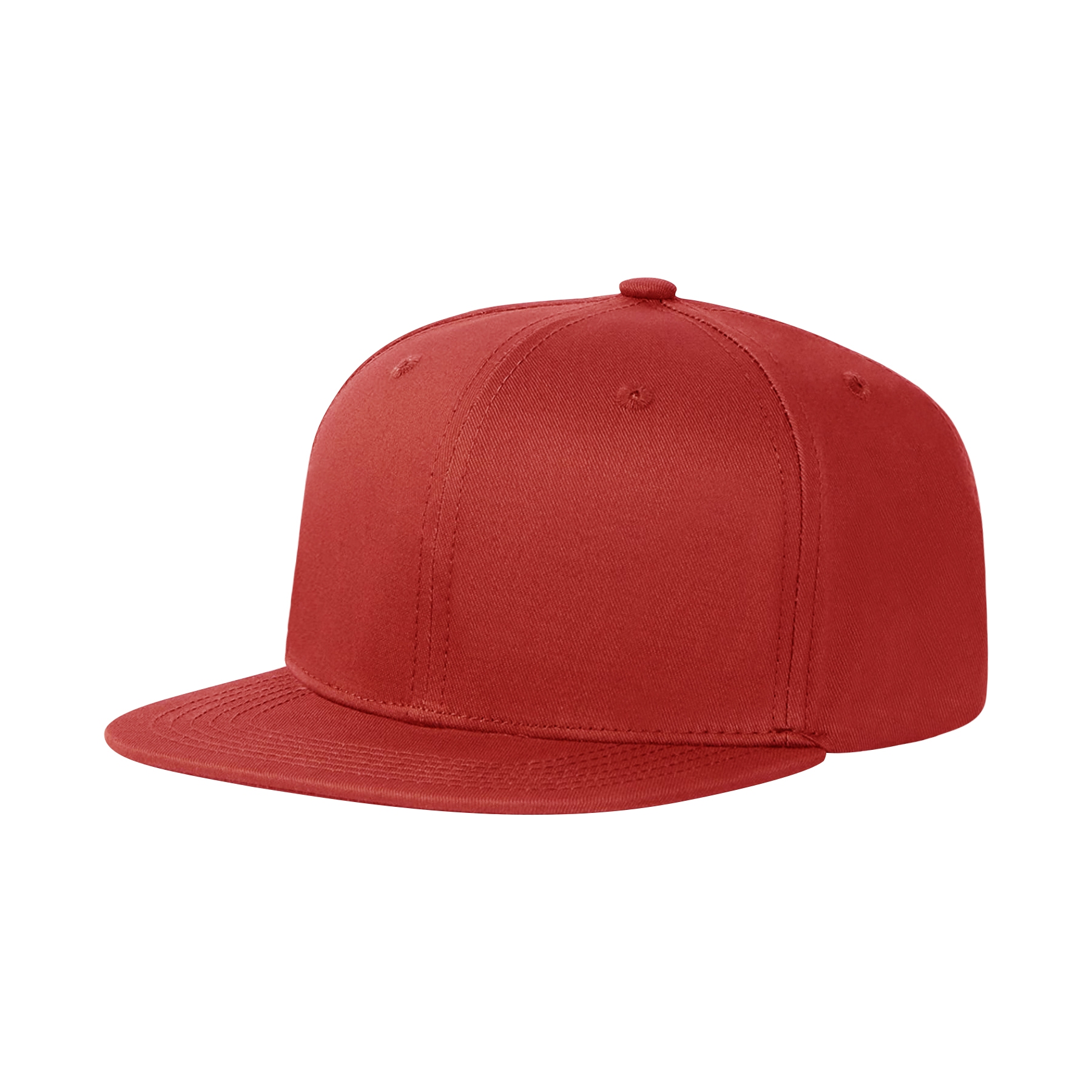 FlyFlyPromos - Cotton Twill Flat Visor 6 Panel Baseball Cap Image 4 - Promotional Product