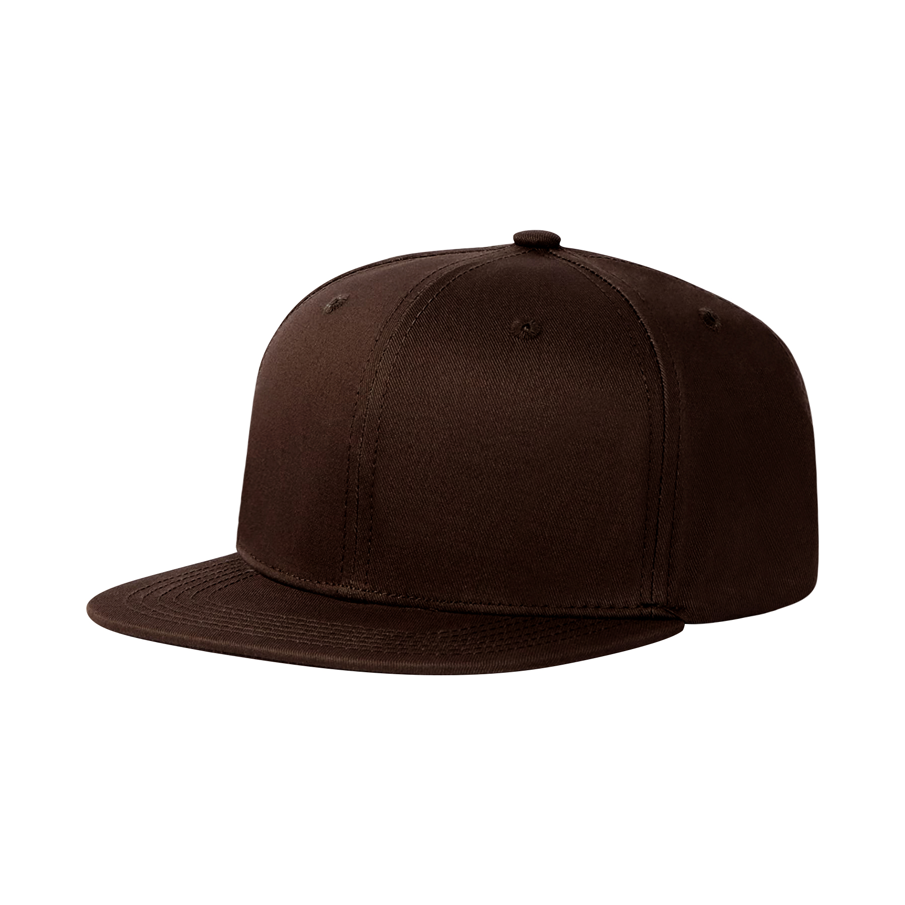 FlyFlyPromos - Cotton Twill Flat Visor 6 Panel Baseball Cap Image 2 - Promotional Product