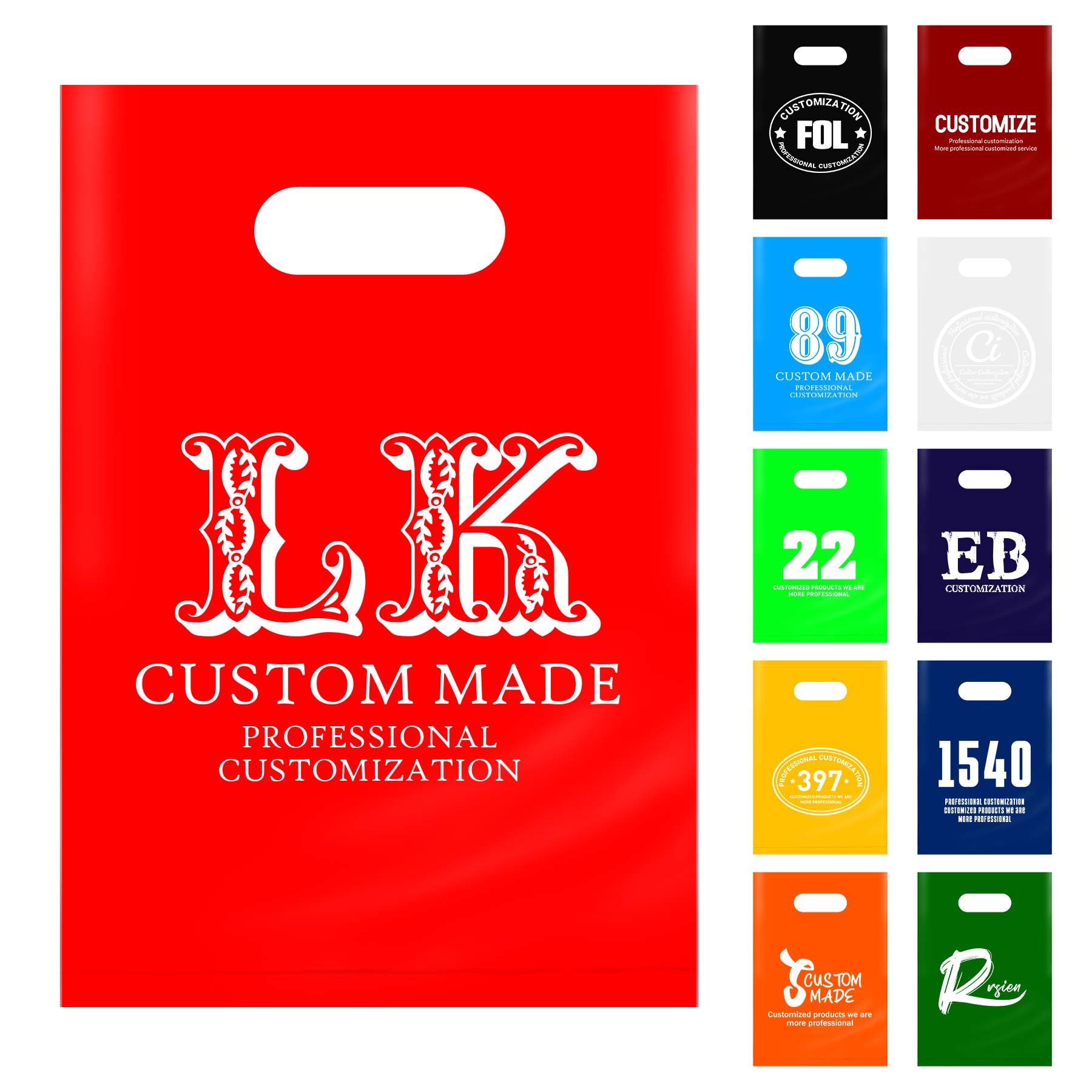 FlyFlyPromos - Die Cut Plastic Bags - Promotional Product