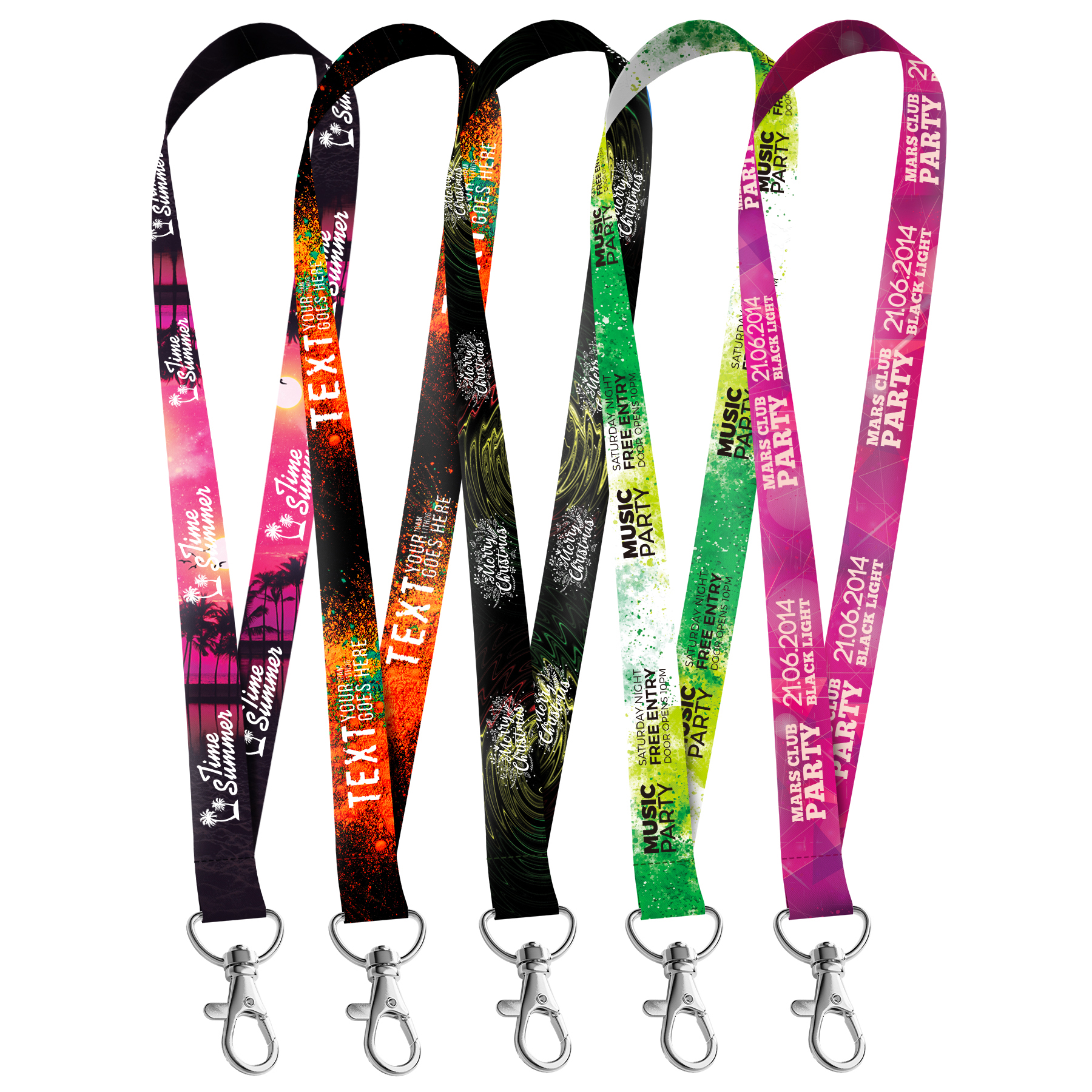 FlyFlyPromos - 5/8&quot; Polyester  Lanyard (Full Color) - Promotional Product