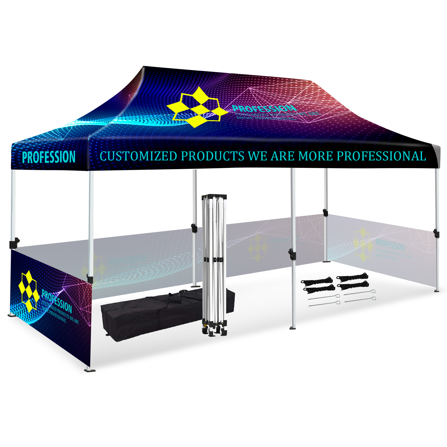 FlyFlyPromos - 10' x 20'  Sublimation Pop-up Canopy - Promotional Product