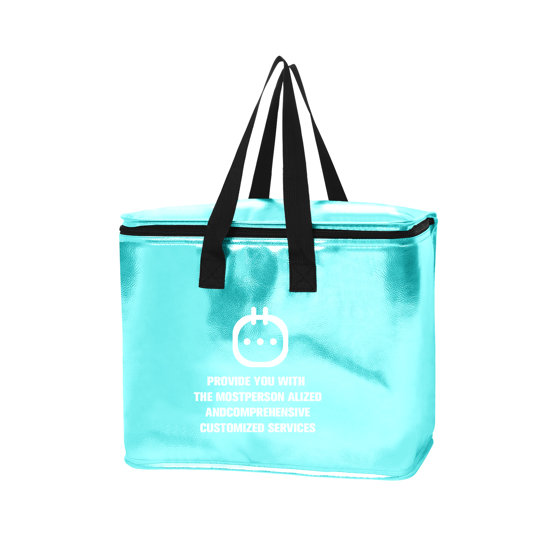 FlyFlyPromos - Metallic Glossy Laser Film Lunch Bag Image 6 - Promotional Product