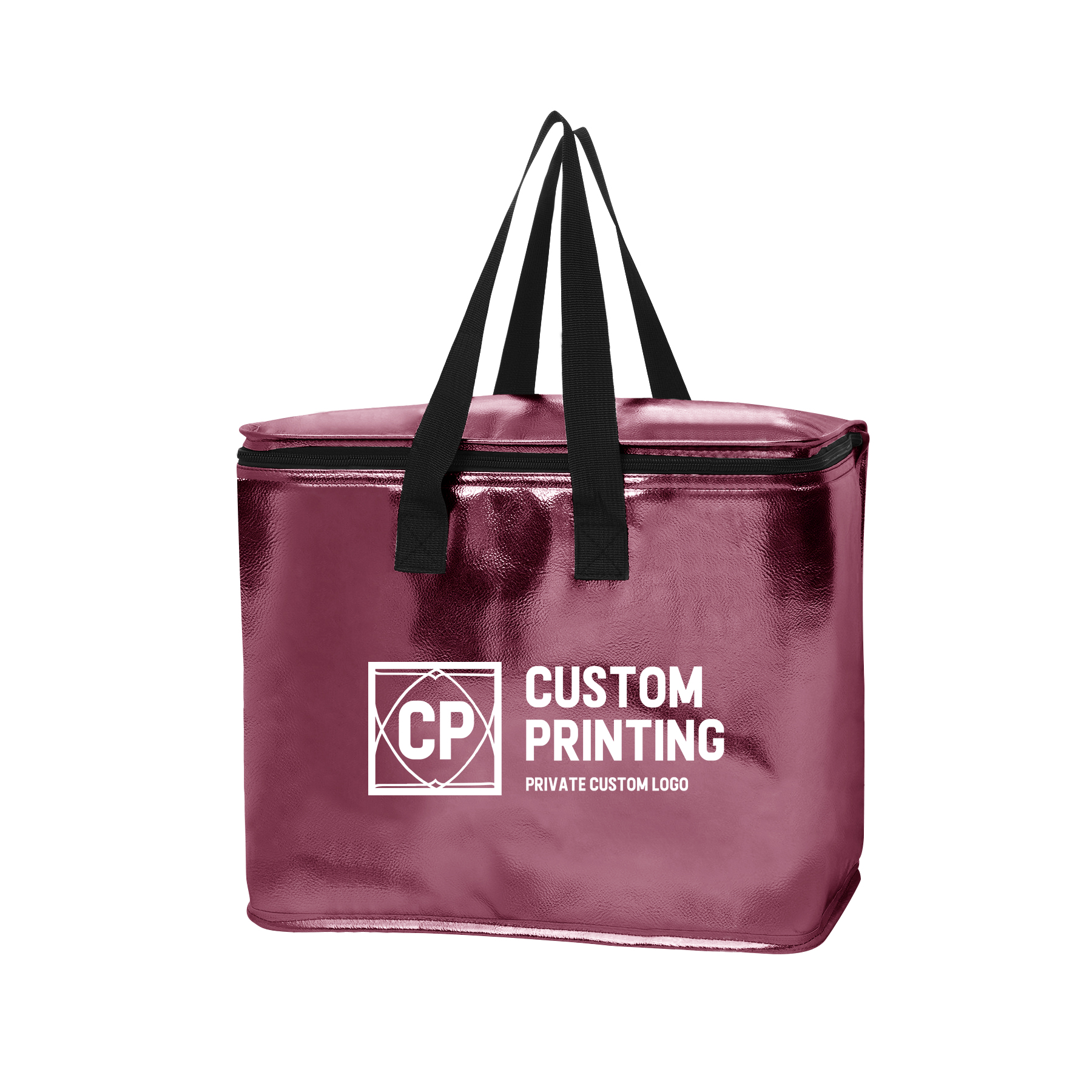 FlyFlyPromos - Metallic Glossy Laser Film Lunch Bag Image 3 - Promotional Product