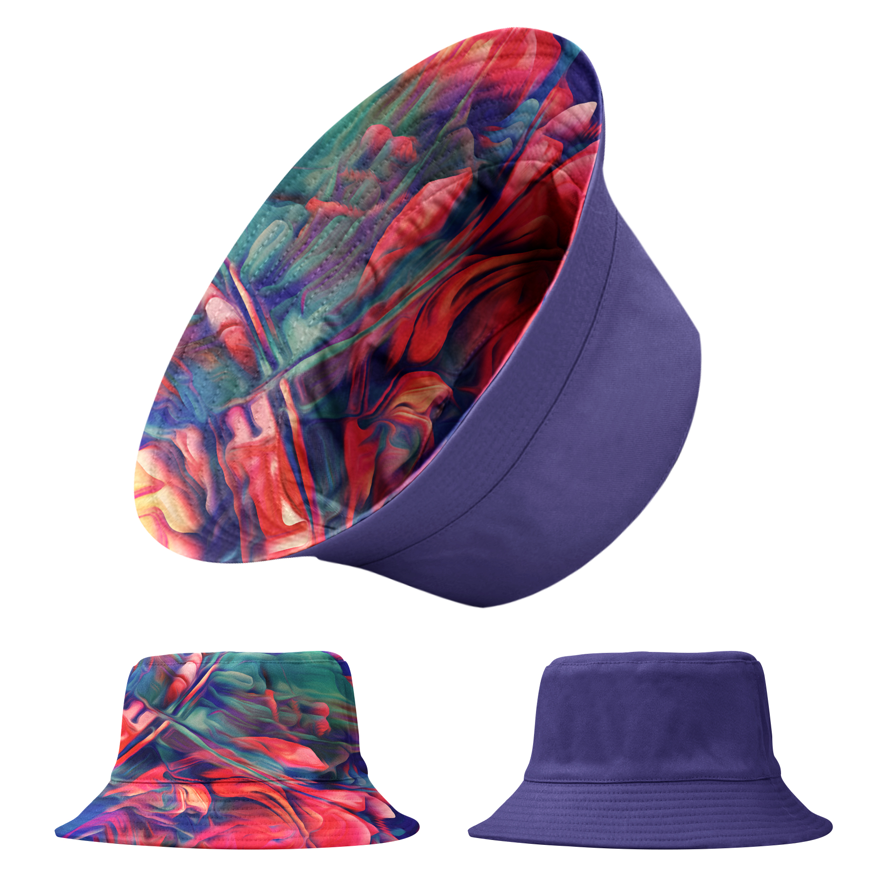 FlyFlyPromos - Reversible Bucket Hat Image 3 - Promotional Product