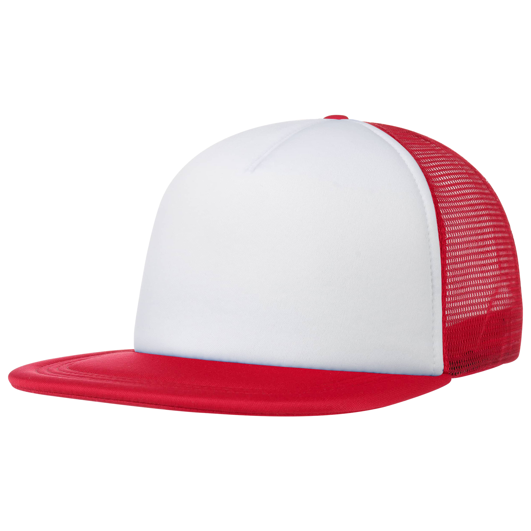 FlyFlyPromos - Flat Bill Trucker Mesh Cap Image 5 - Promotional Product