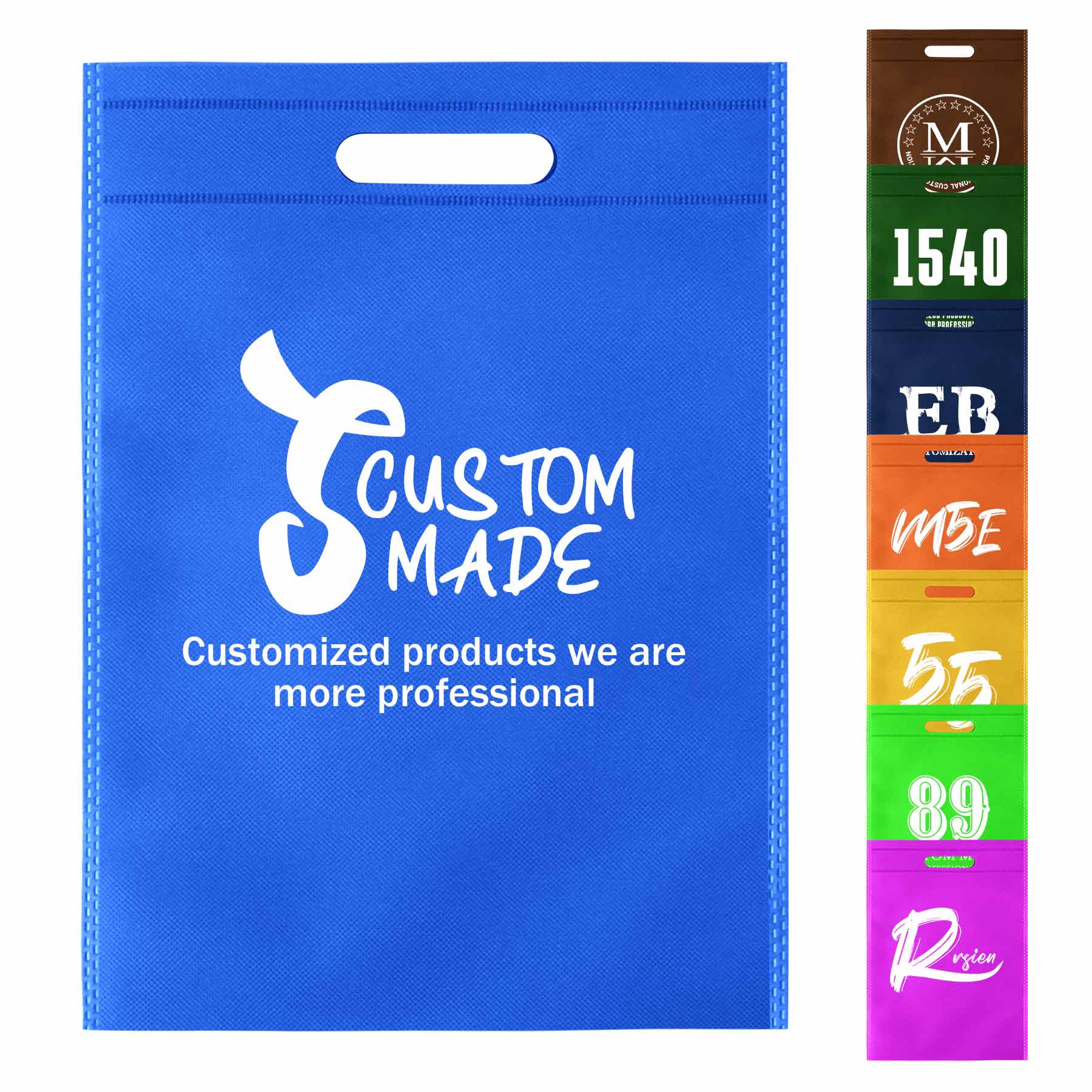 FlyFlyPromos - Heat Sealed Non-Woven Die Cut Tote Bag - Promotional Product