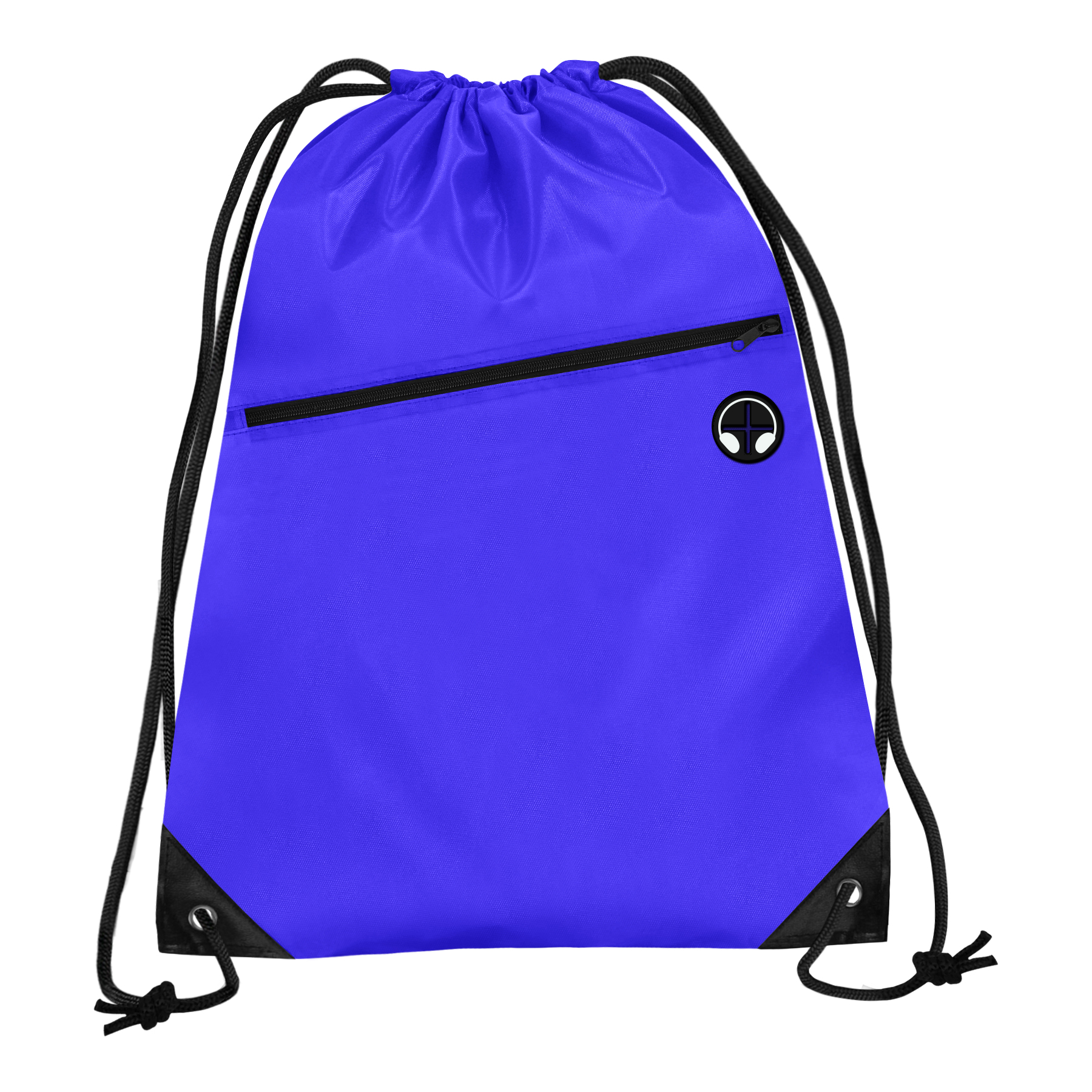FlyFlyPromos - Drawstring Backpack With Front Zipper Image 5 - Promotional Product