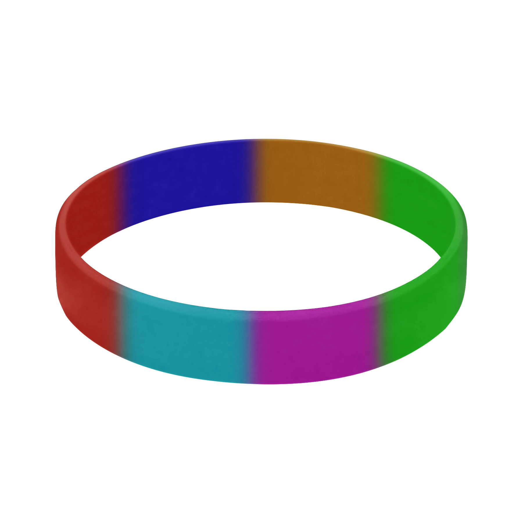 FlyFlyPromos - Tie Dye Silicone Segmented Silicone Bracelet Image 5 - Promotional Product