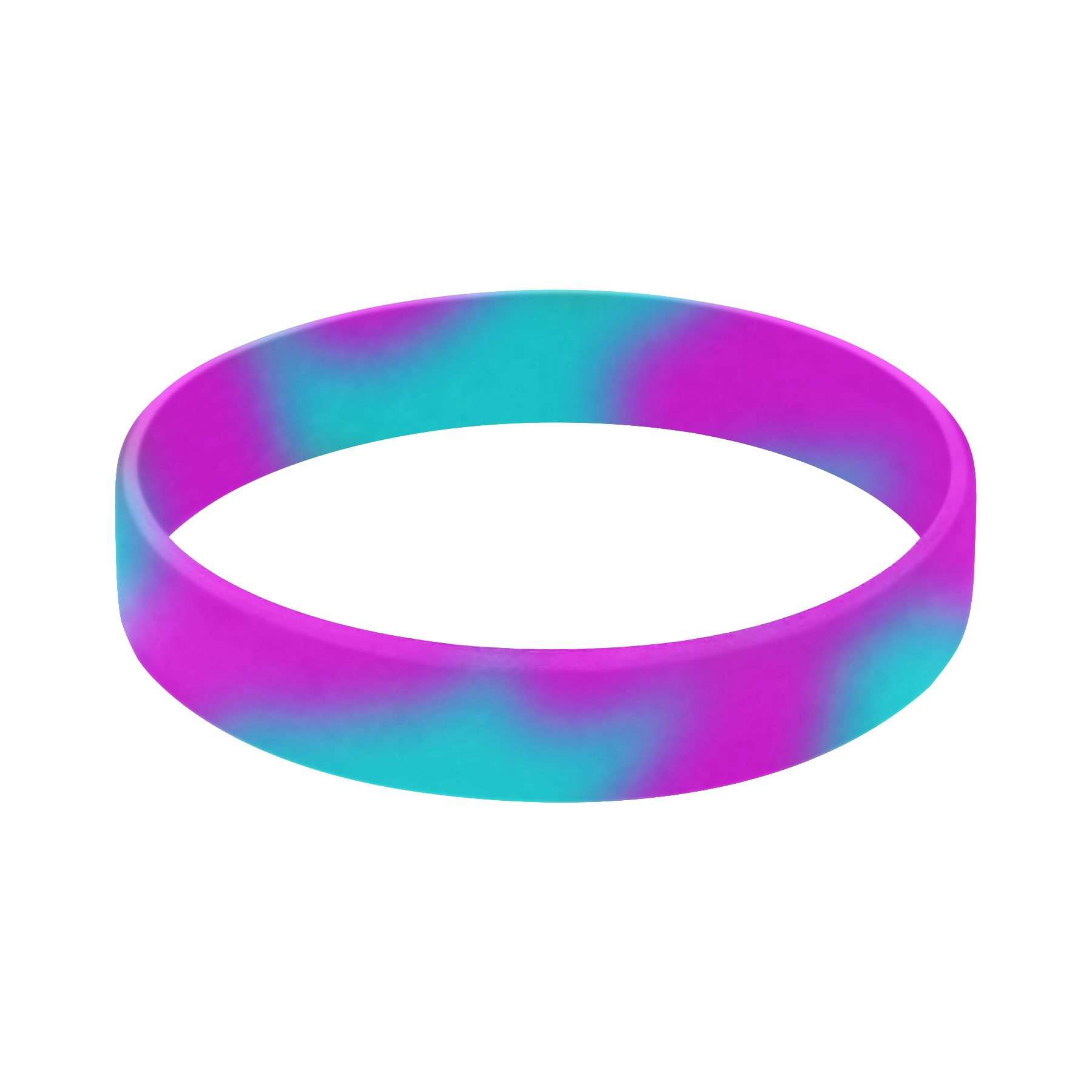 FlyFlyPromos - Tie Dye Silicone Segmented Silicone Bracelet Image 2 - Promotional Product
