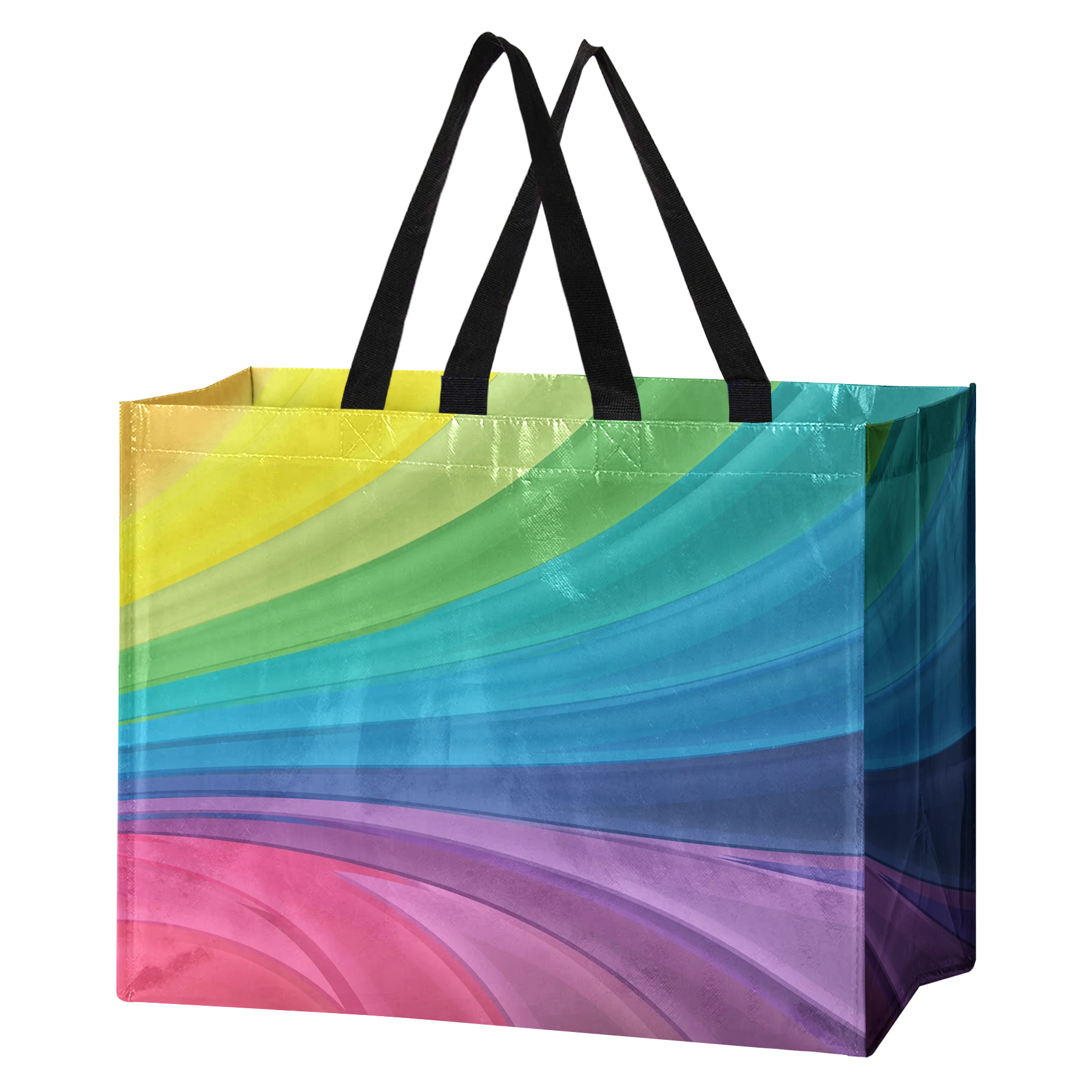 FlyFlyPromos - Laminated Non-Woven Tote Bag (Full Color) Image 4 - Promotional Product