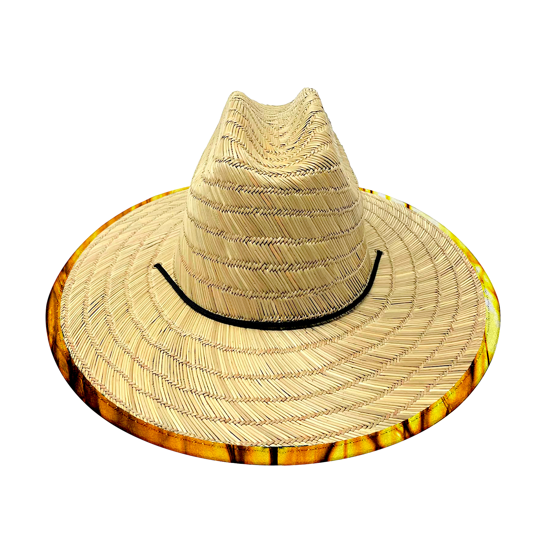 FlyFlyPromos - Custom Patch Straw Hat with Digital Underbrim Image 4 - Promotional Product