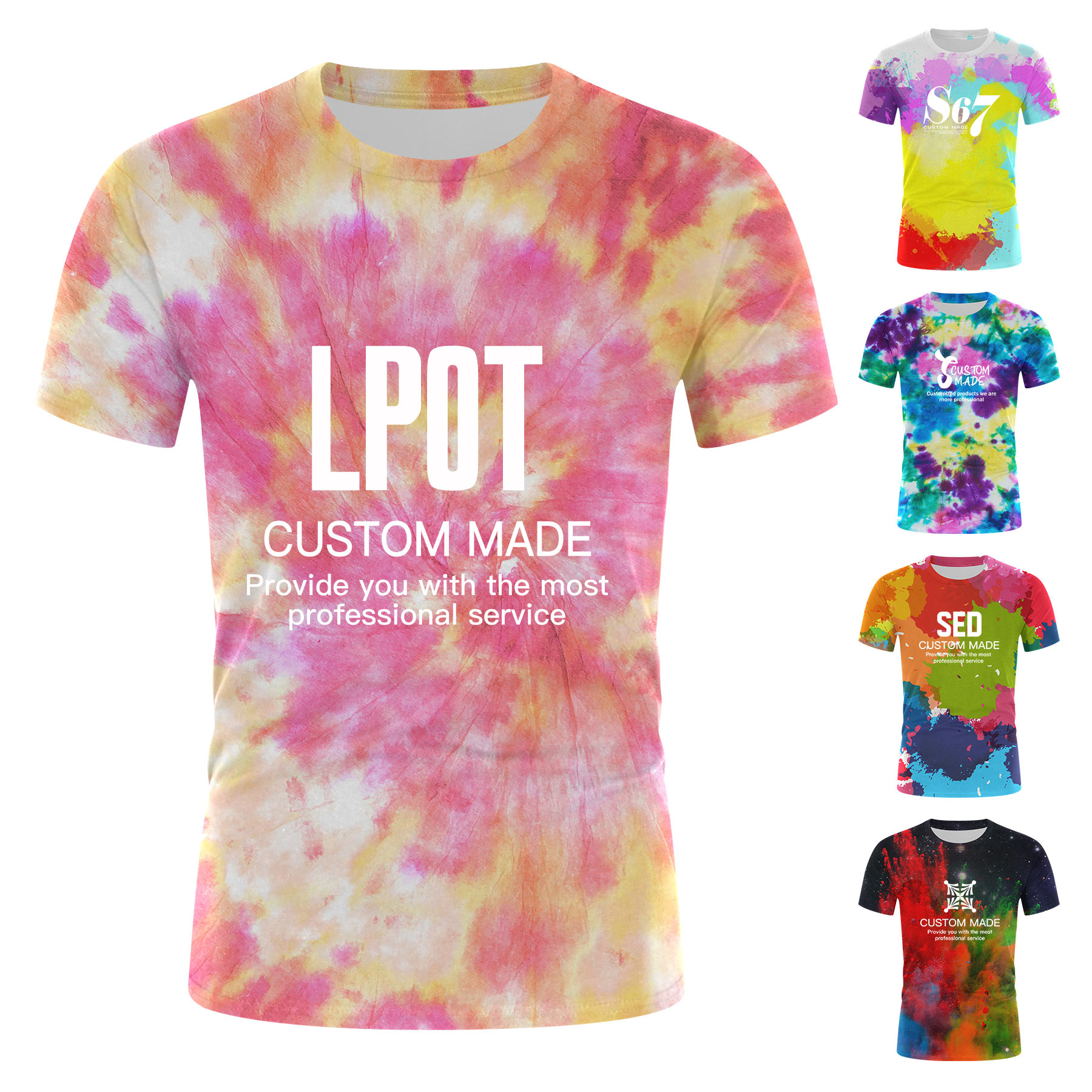 FlyFlyPromos - Sublimation Full Color Short Sleeve Tee Shirt Image 1 - Promotional Product