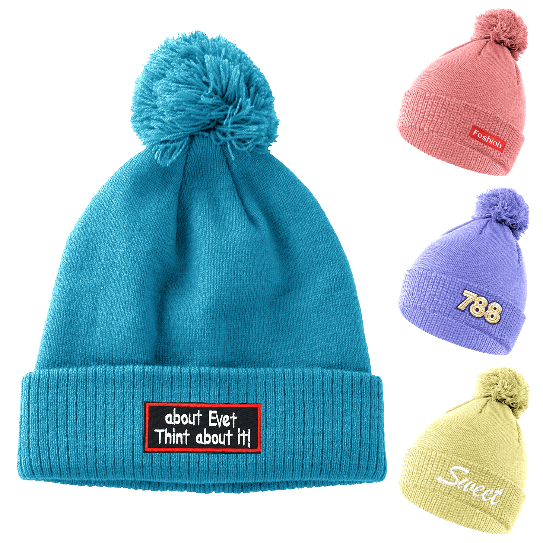 FlyFlyPromos - Knitted Beanie With Cuff - Promotional Product