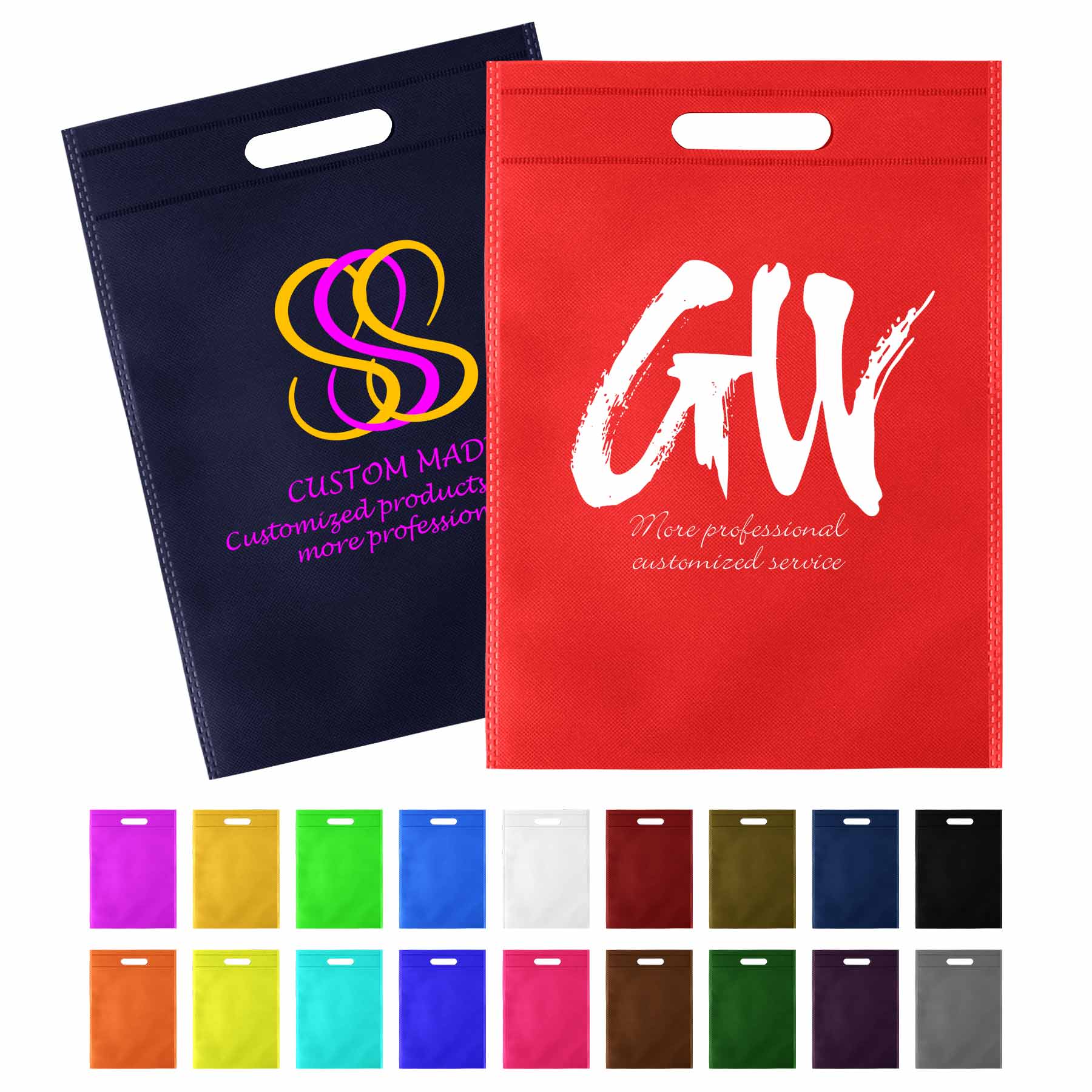 FlyFlyPromos - Non-Woven Die Cut Tote Bag - Promotional Product