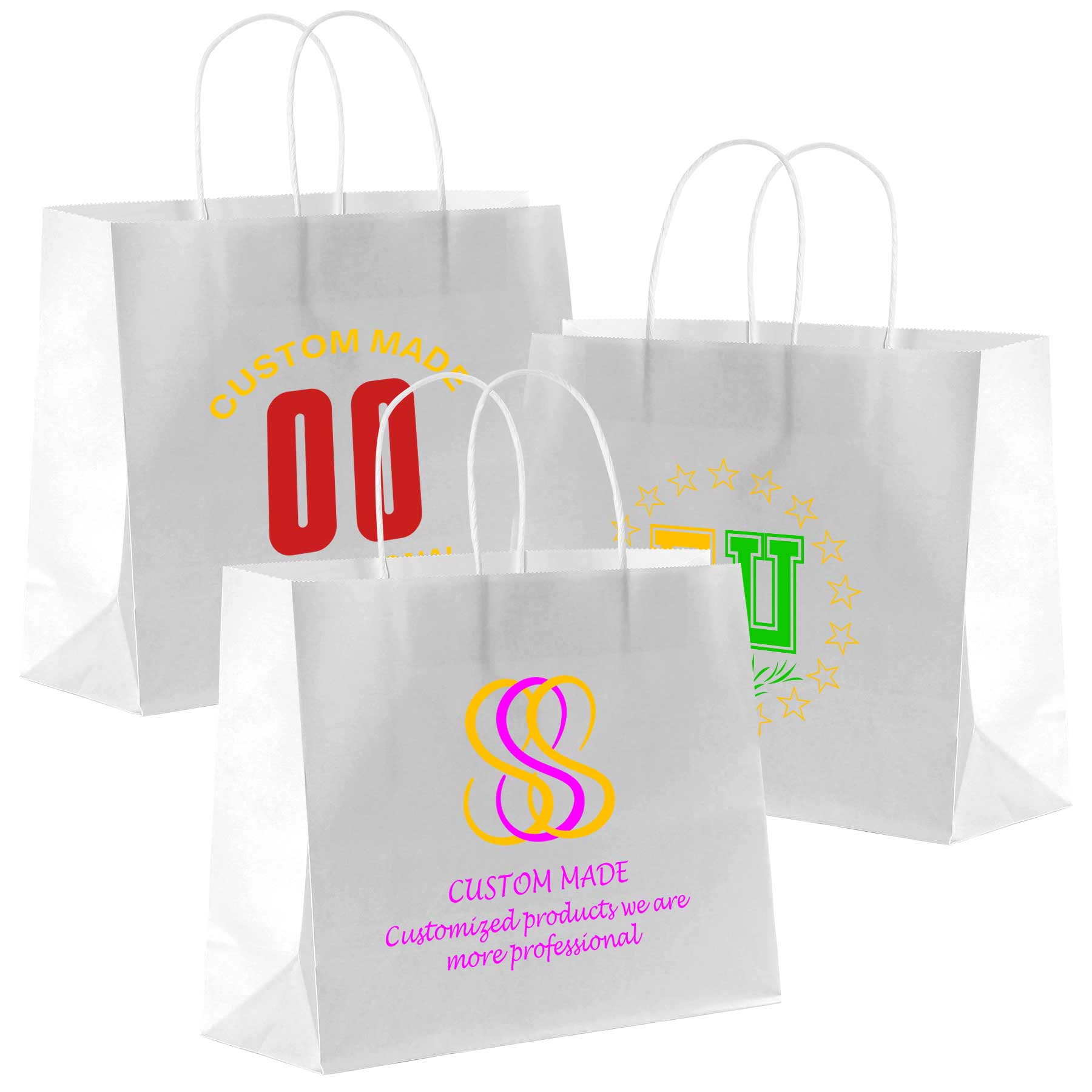 FlyFlyPromos - Food Service Take Out Paper Bag - Promotional Product