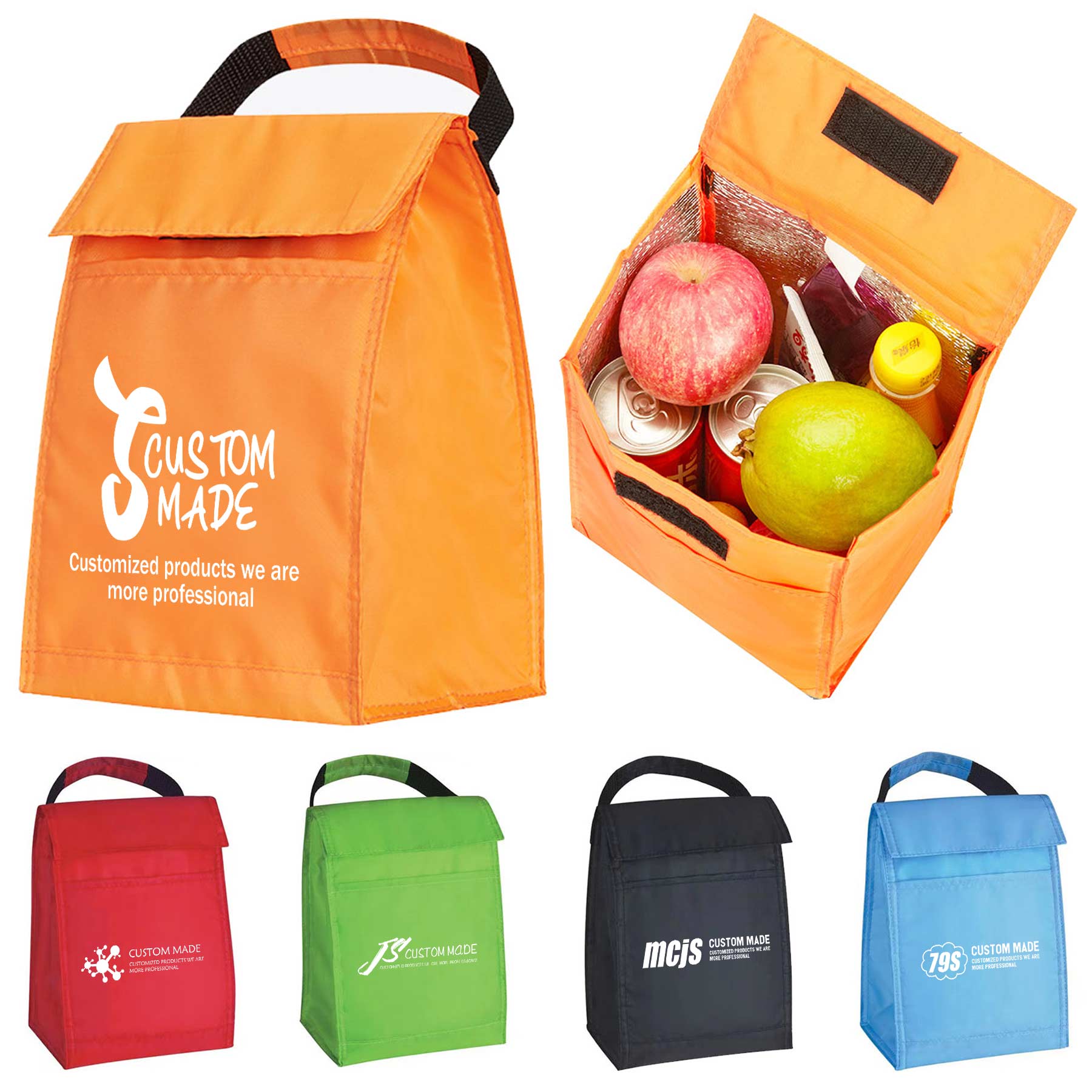 FlyFlyPromos - Polyester Insulated Lunch Tote Bag - Promotional Product