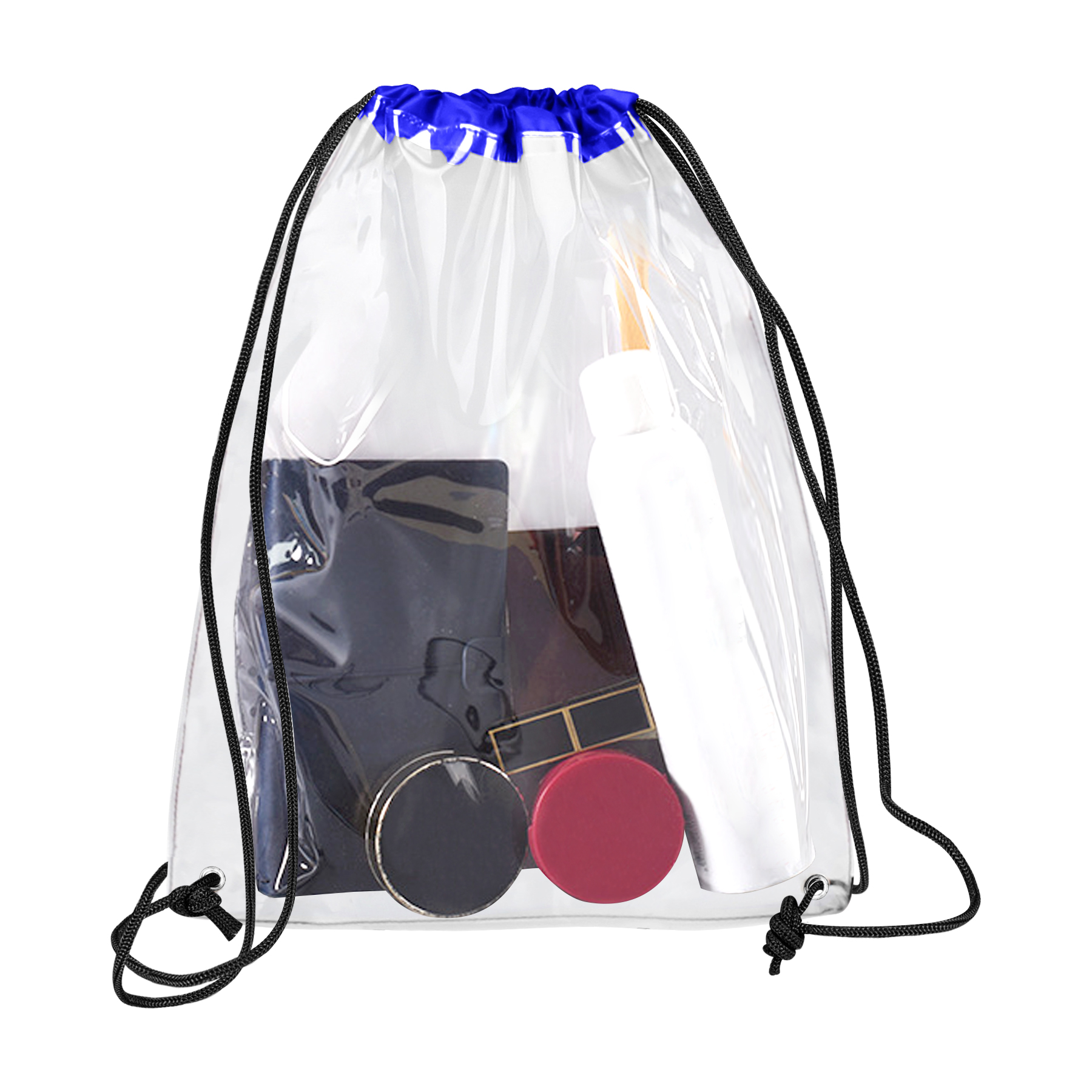 FlyFlyPromos - Clear PVC Drawstring Backpack Image 2 - Promotional Product