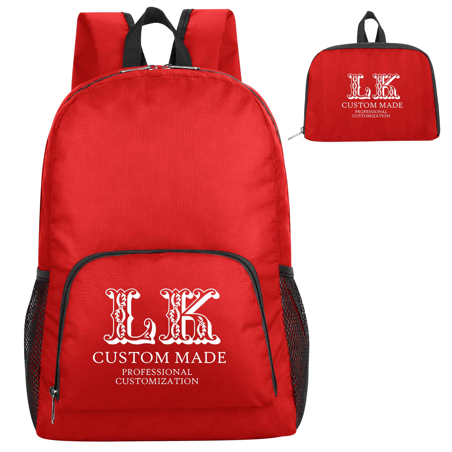 FlyFlyPromos - Foldable Lightweight  Daypack Backpack - Promotional Product