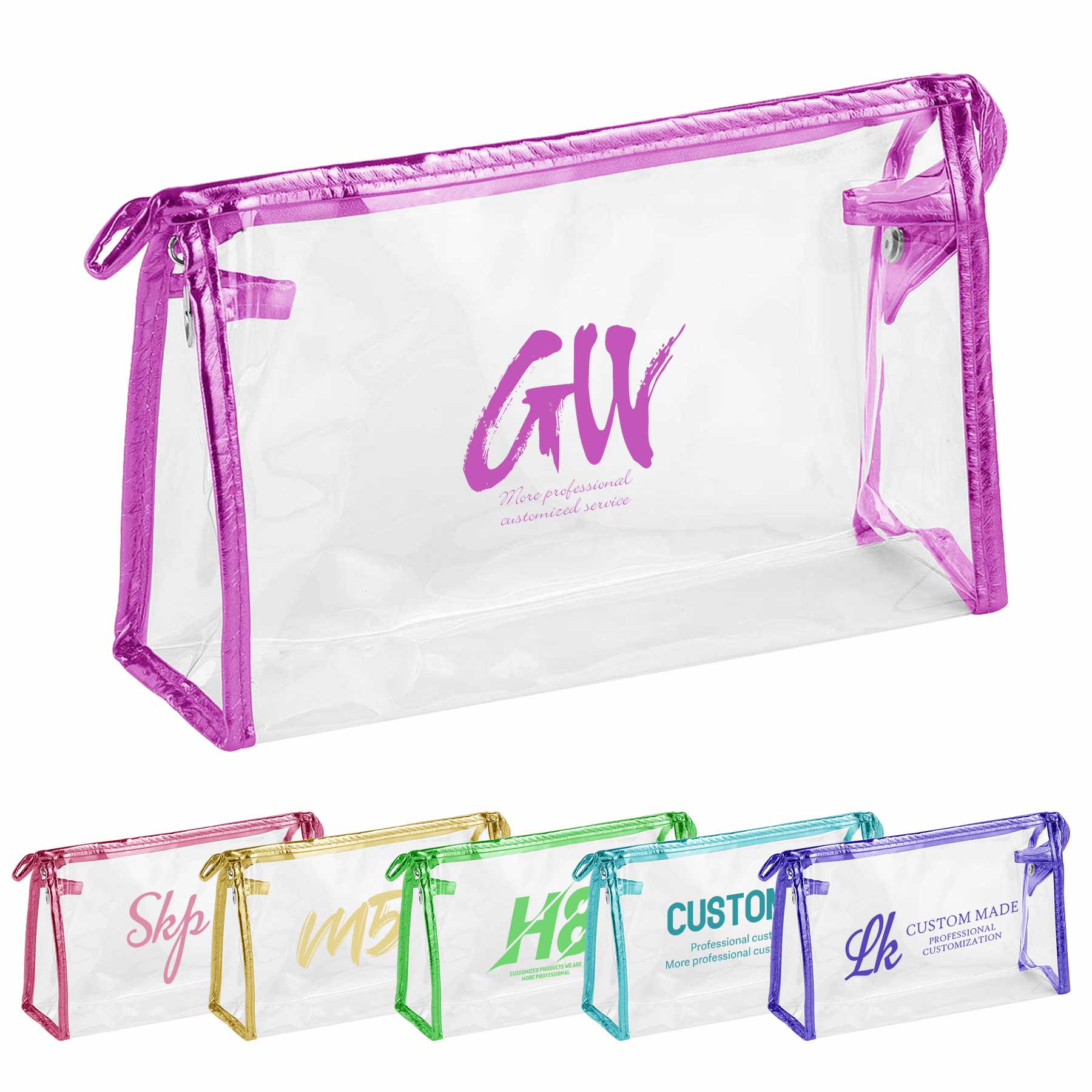 FlyFlyPromos - Waterproof Clear Cosmetic Bag - Promotional Product