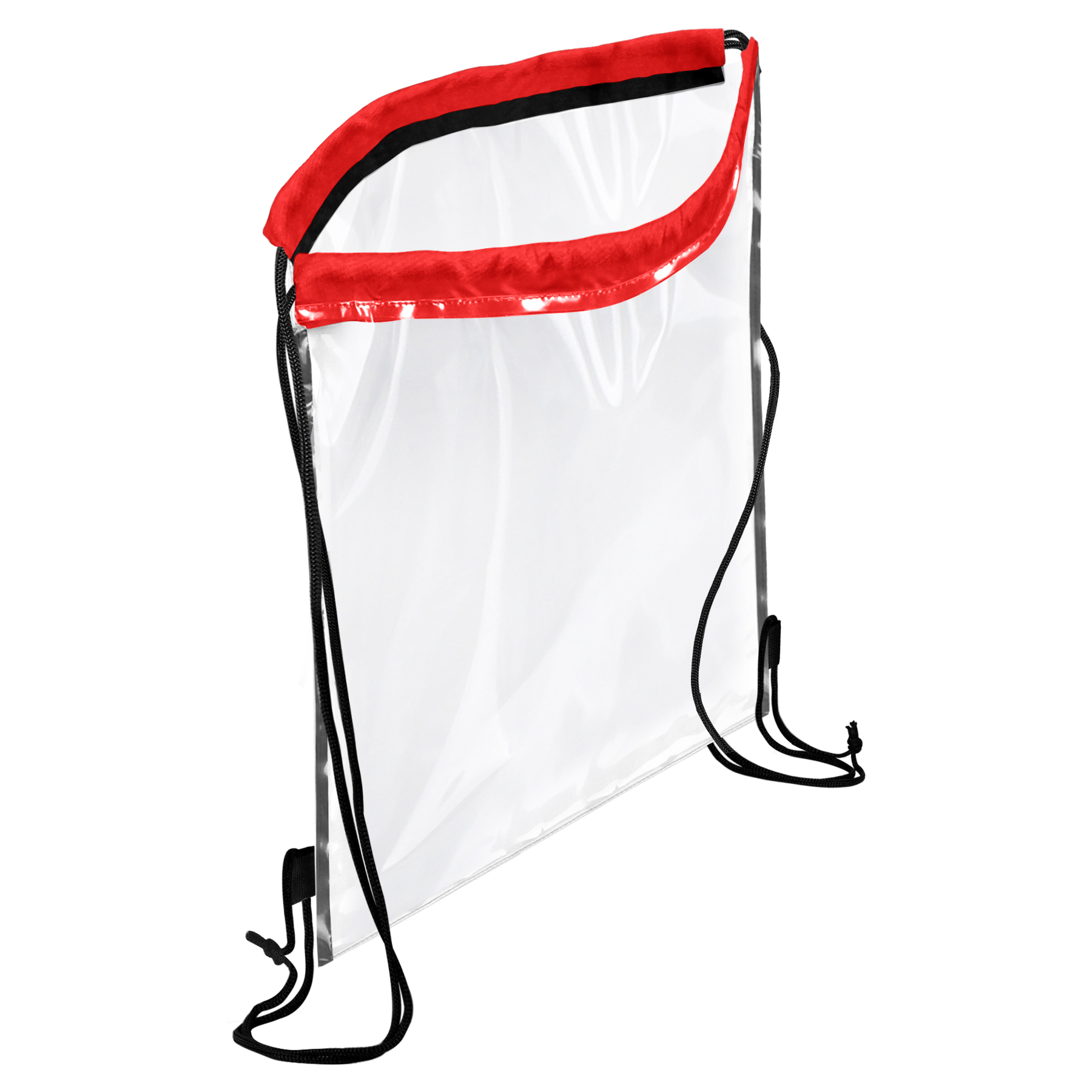 FlyFlyPromos - Transparent PVC Drawstring Backpack Image 3 - Promotional Product