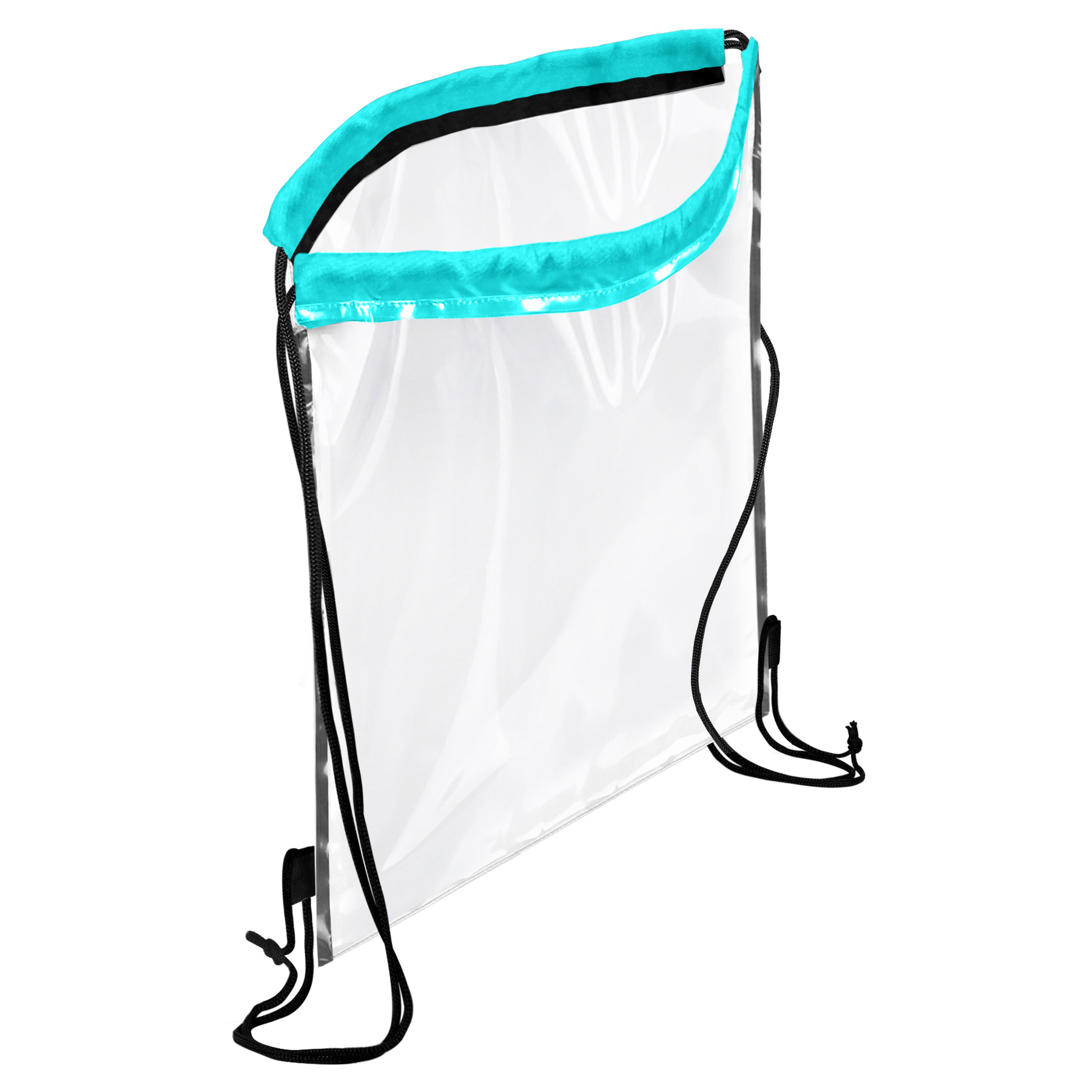 FlyFlyPromos - Transparent PVC Drawstring Backpack Image 7 - Promotional Product