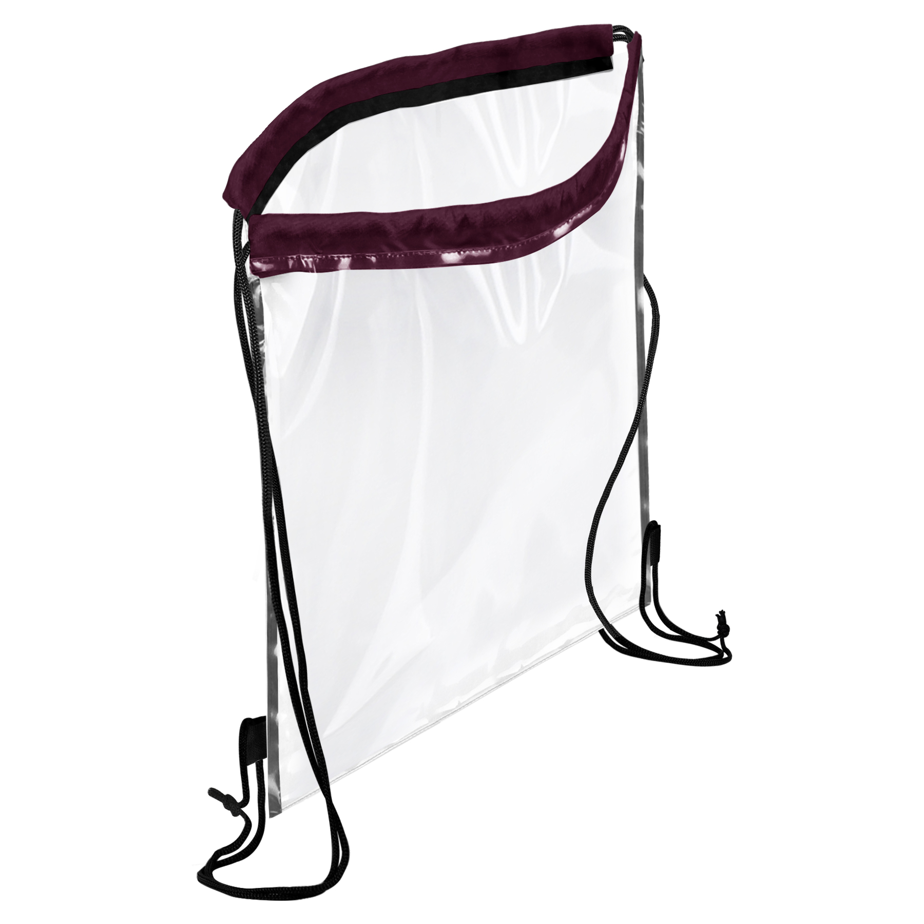 FlyFlyPromos - Transparent PVC Drawstring Backpack Image 4 - Promotional Product