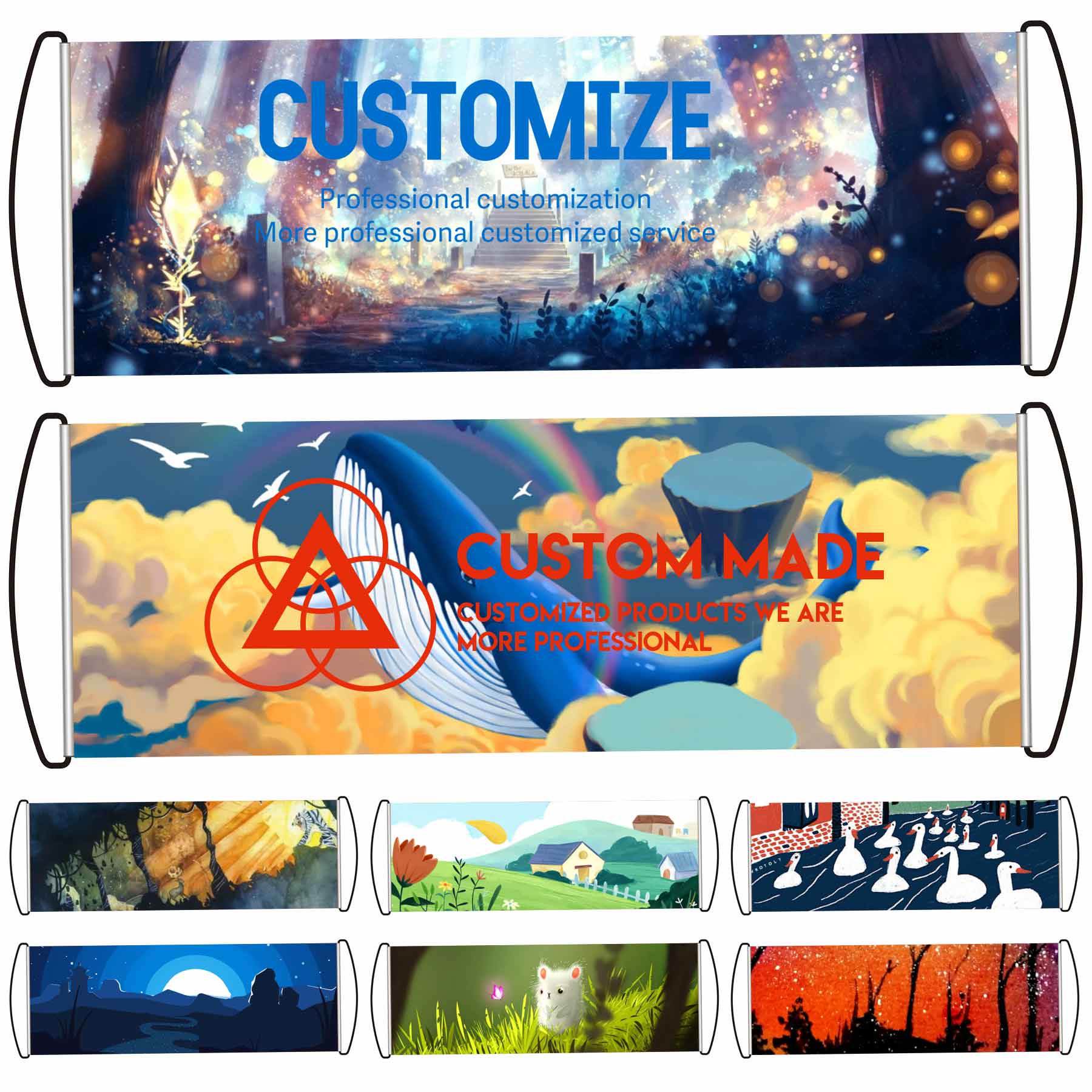 FlyFlyPromos - Hand Rolling Banner Image 1 - Promotional Product
