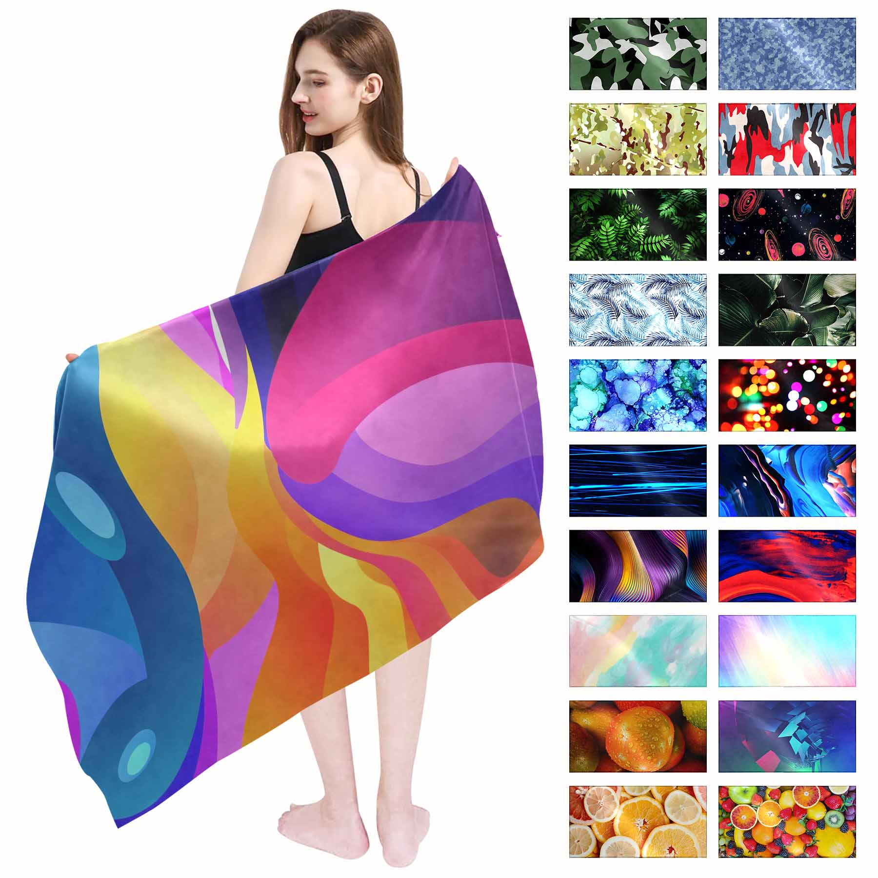 FlyFlyPromos - Microfiber Beach Towels Image 2 - Promotional Product