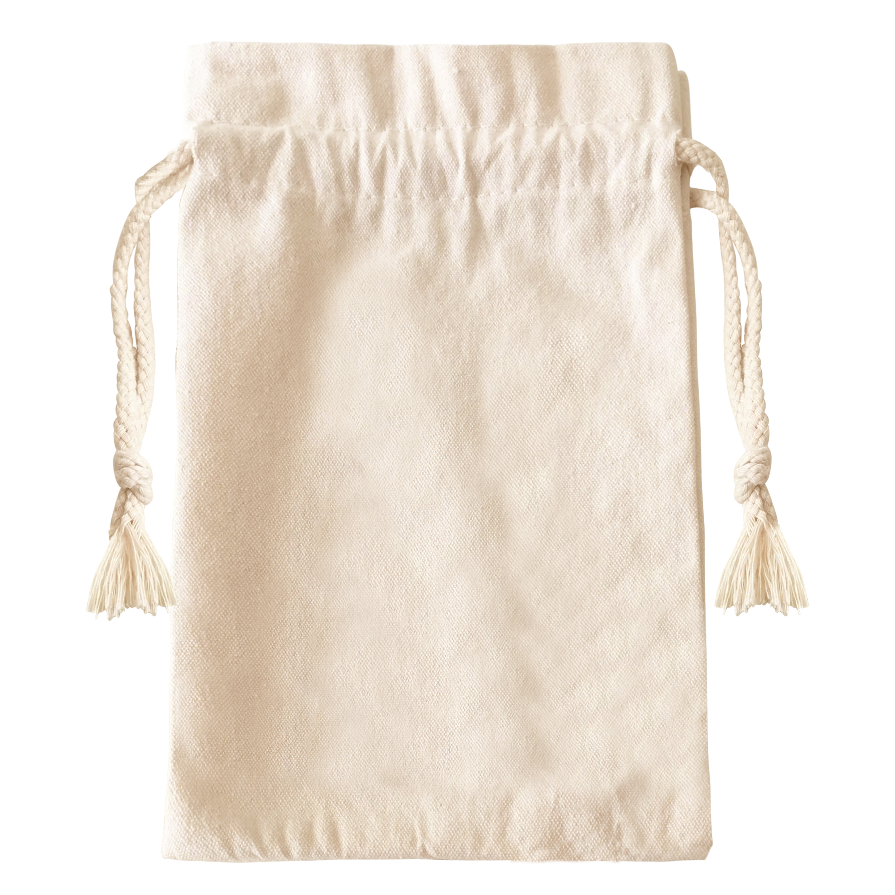 FlyFlyPromos - Overlock Canvas Drawstring Bag Image 2 - Promotional Product
