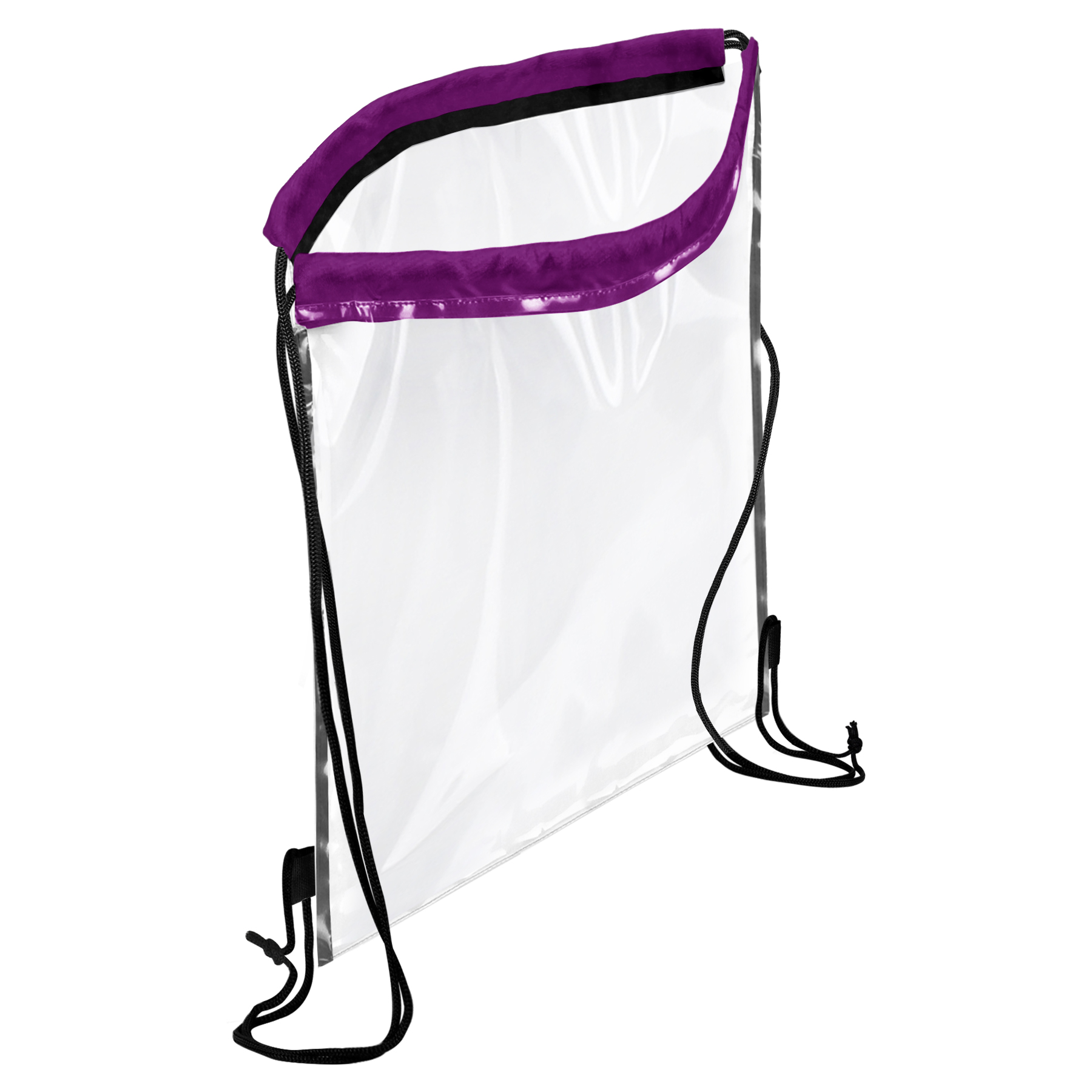 FlyFlyPromos - Transparent PVC Drawstring Backpack Image 4 - Promotional Product